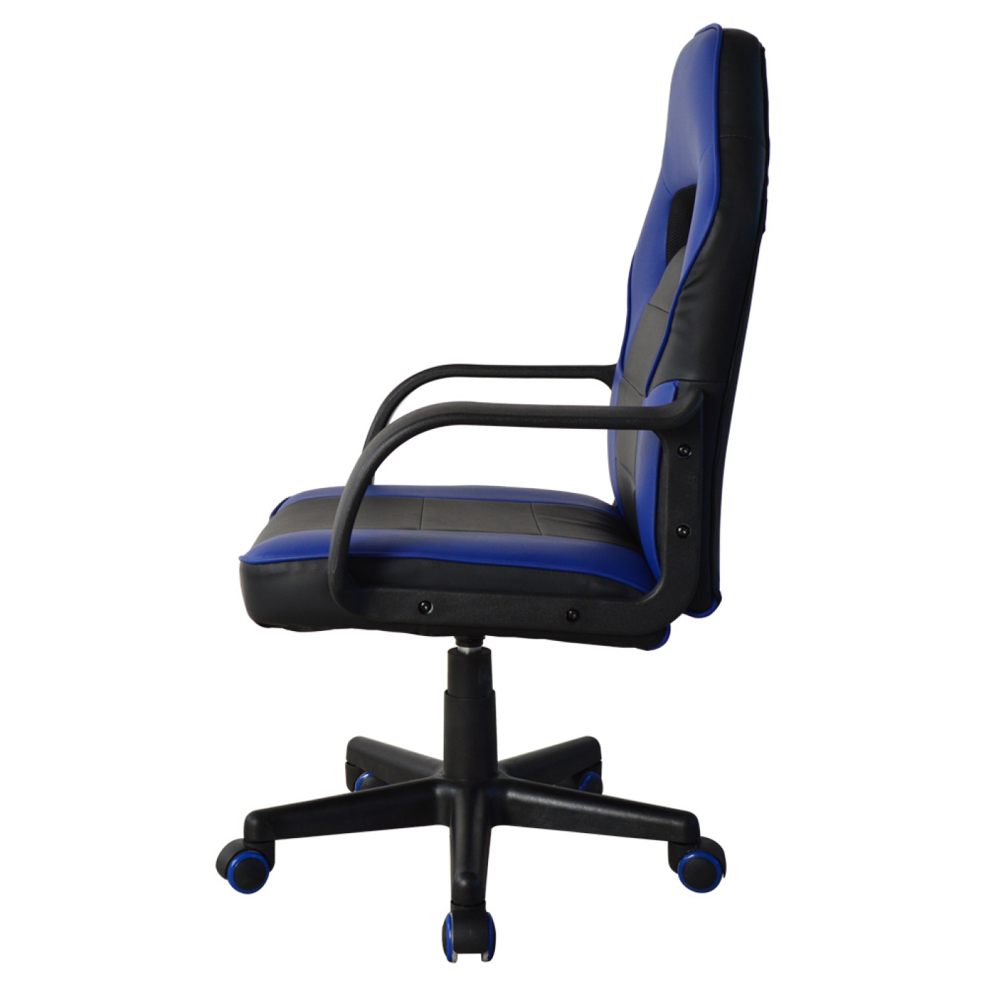 Gamestoel Thomas junior - bureaustoel racing gaming stijl - hoogte verstelbaar - zwart blauw - VDD Stage Gamestoel Thomas junior - bureaustoel racing gaming stijl - hoogte verstelbaar - zwart blauw - VDD Stage