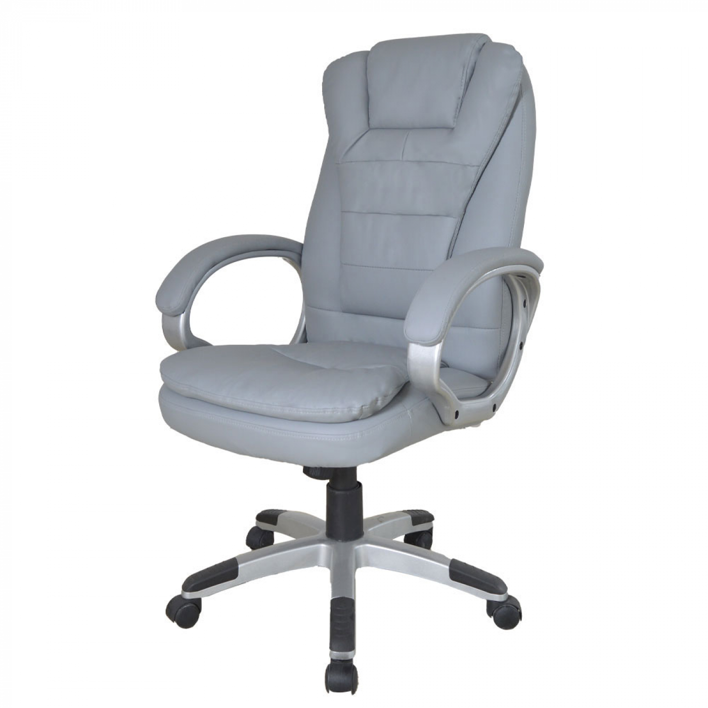 Bureaustoel - directiestoel - ergonomisch verstelbaar - extra dikke vulling - grijs - VDD Stage Bureaustoel - directiestoel - ergonomisch verstelbaar - extra dikke vulling - grijs - VDD Stage