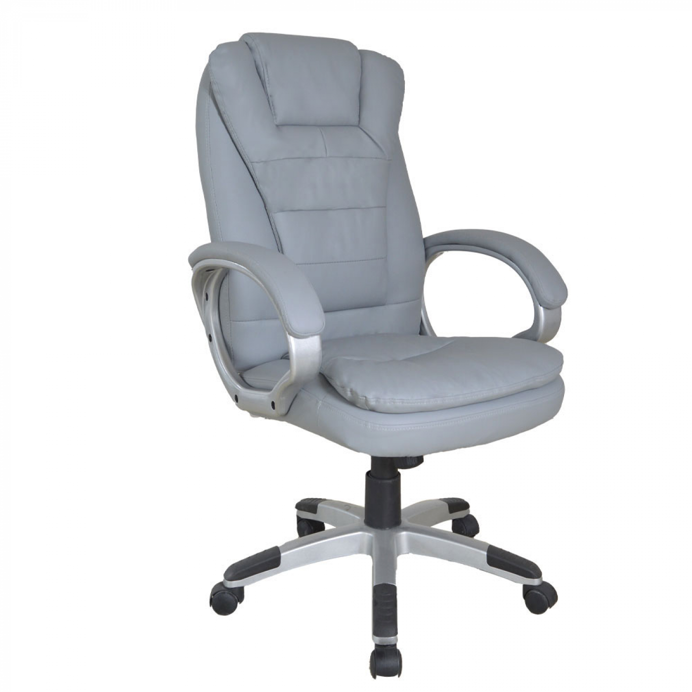 Bureaustoel - directiestoel - ergonomisch verstelbaar - extra dikke vulling - grijs - VDD Stage Bureaustoel - directiestoel - ergonomisch verstelbaar - extra dikke vulling - grijs - VDD Stage