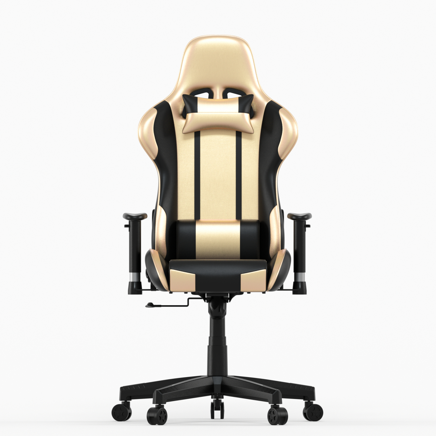 Gamestoel Goldgamer deluxe - bureaustoel - gaming stoel - goud zwart