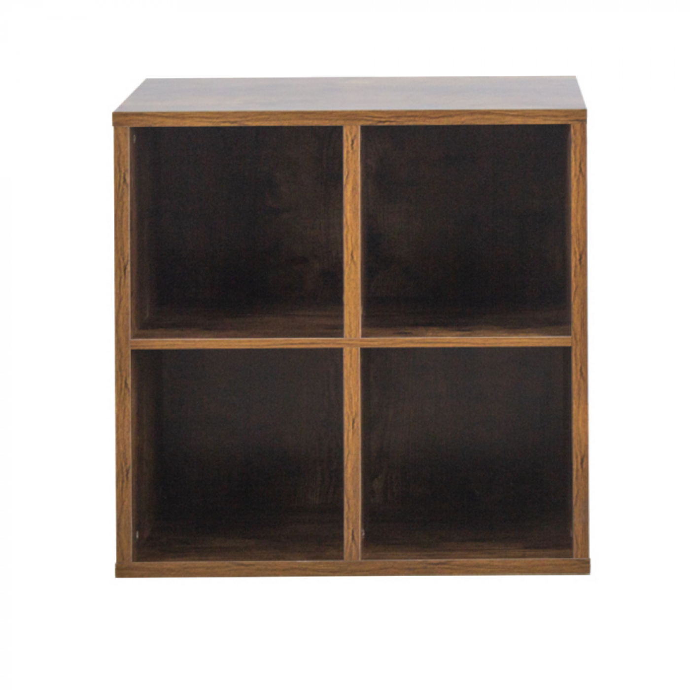 Platen vinyl lp kast - opbergen lp vinyl platen - boekenkast - bruin - alternatieve afbeelding