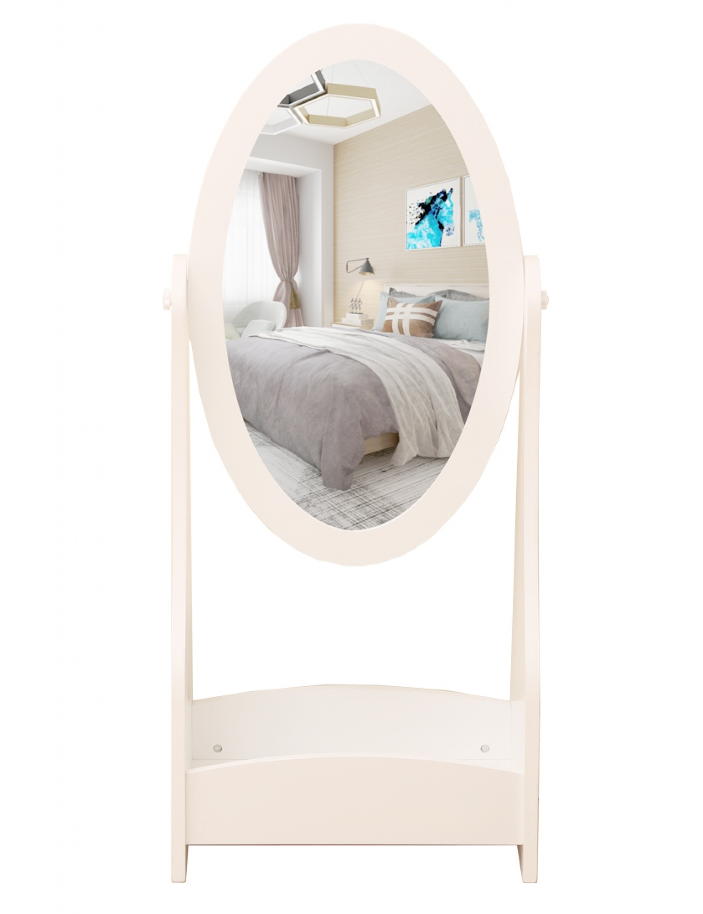 Staande spiegel make up visagie prinses meisje kinderkamer wit - alternatieve afbeelding