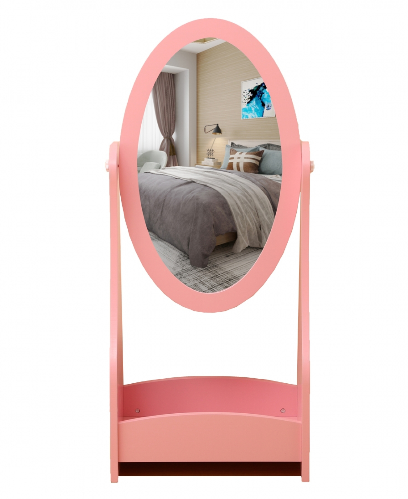 Staande spiegel make up visagie prinses meisje kinderkamer roze - alternatieve afbeelding