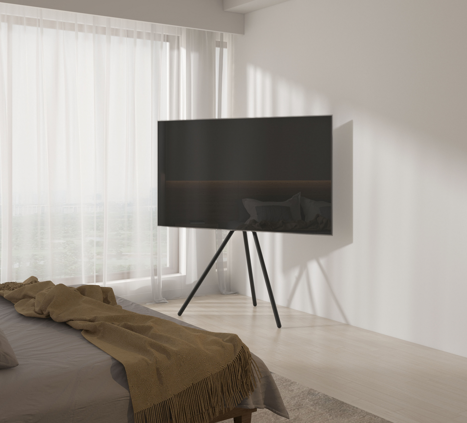 Tv standaard statief schilders ezel design studio - 134 cm hoog - tot 70 inch scherm - VDD Stage Tv standaard statief schilders ezel design studio - 134 cm hoog - tot 70 inch scherm - VDD Stage