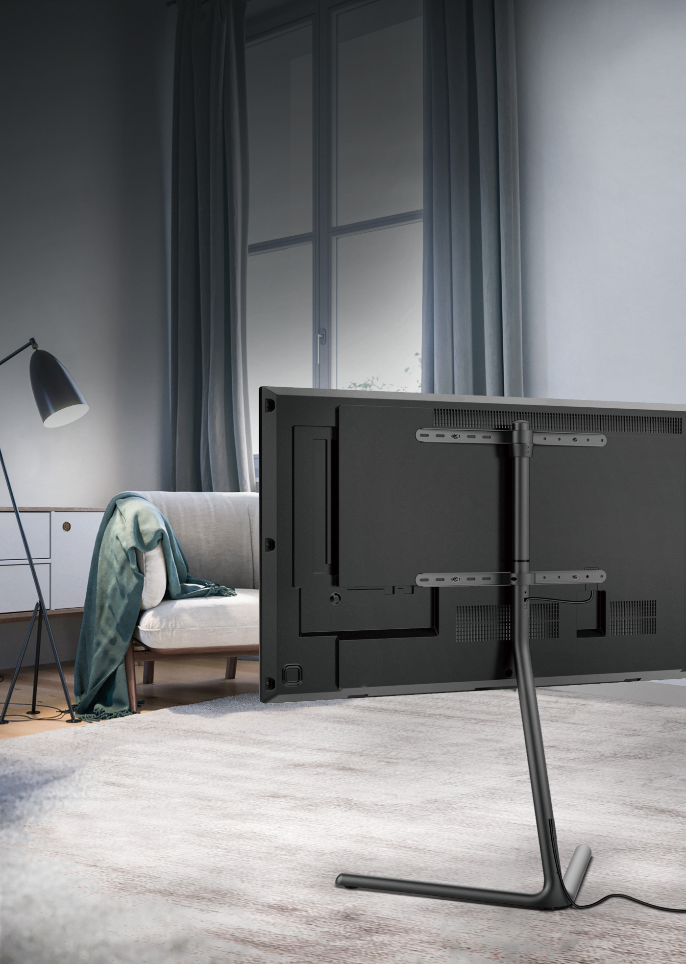 Tv standaard modern studio design - tv statief -  tot 70 inch beeldscherm - alternatieve afbeelding