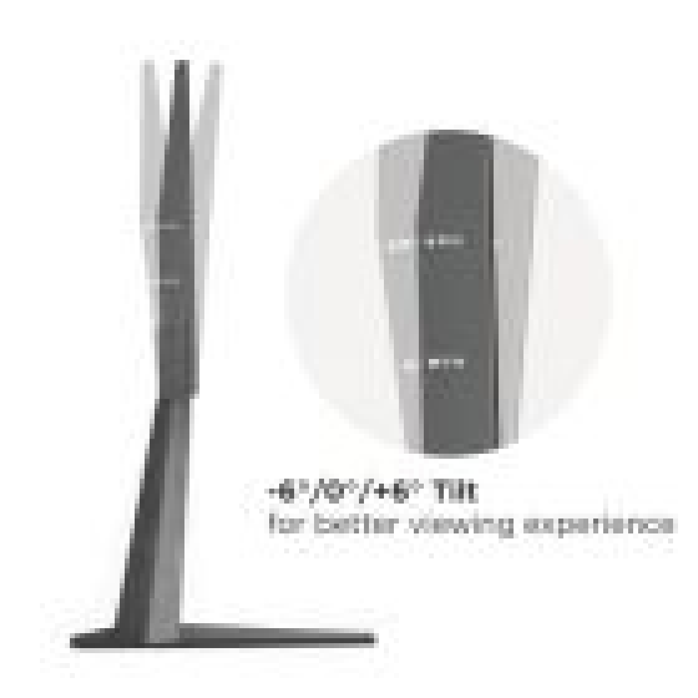 TV monitor standaard tafel bureau - tv voet beeldscherm monitor tv - tot 70 inch - alternatieve afbeelding