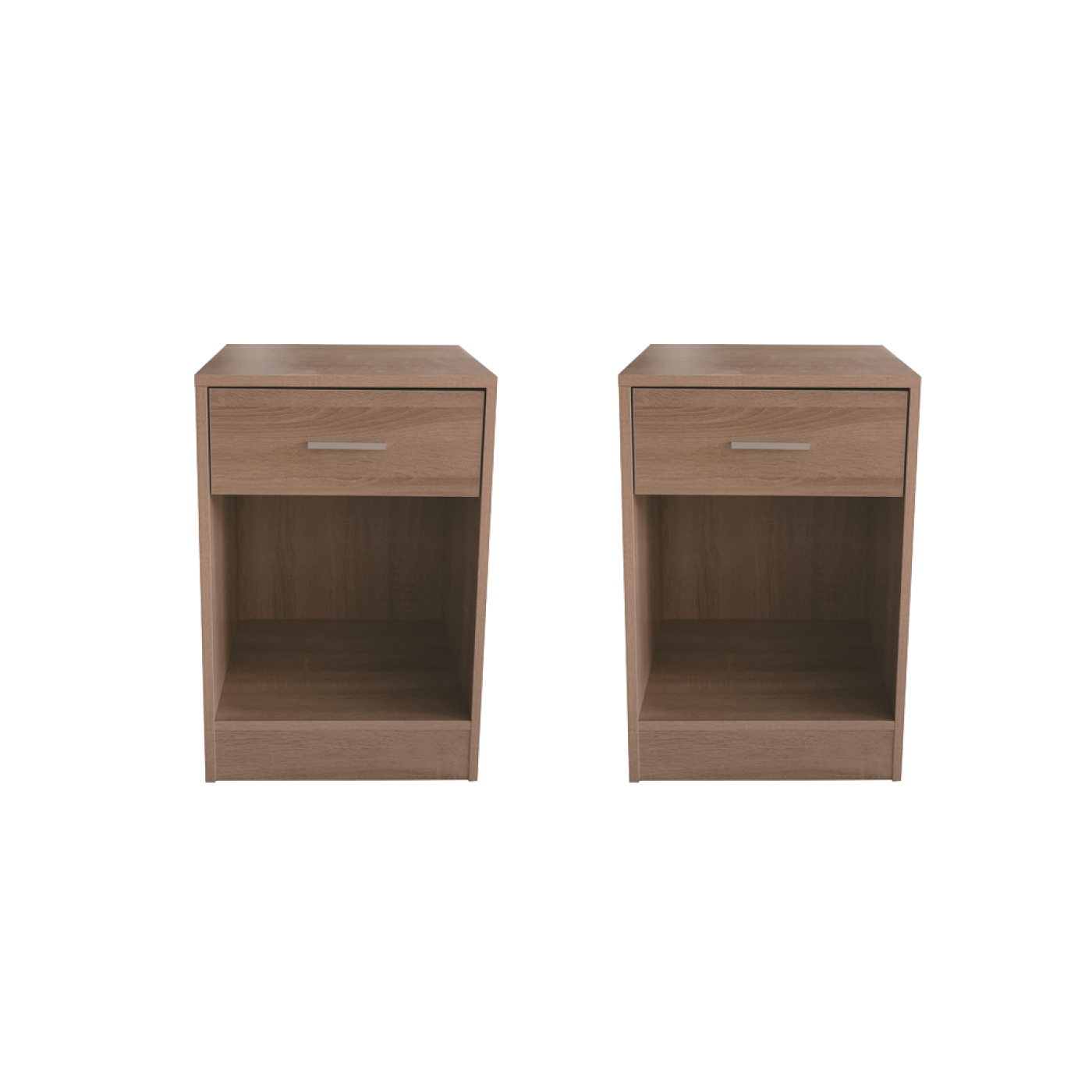 VDD - Nachtkastje - Nachtkastje set van 2 - Nachtkastjes - Nachtkastje lichtbruin - Nachtkastje modern - Nachtkastje hout - Nachtkastjes lichtbruin