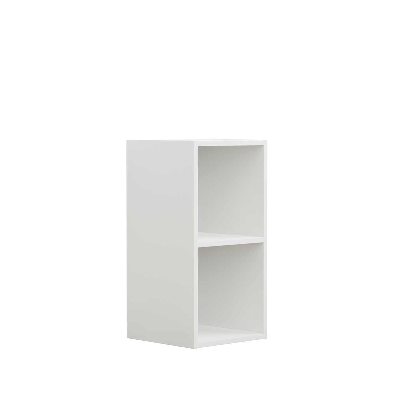 VDD – Vakkenkast – Wandkast – Vakkenkast Wit – Vakken Kast – Wandkastje – Wandkasten – Wandkasten Woonkamer – 2 Vakken - Wit