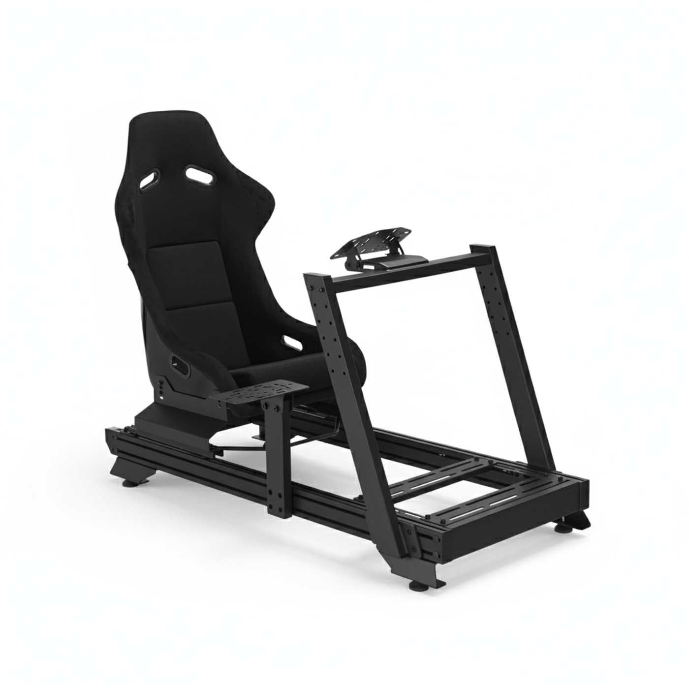 VDD On Pro Sim racing cockpit | Gaming | Zwart |  Fiberglass kuipstoel | Aluminium | 66,6 x 139,4 x 111,5 cm |  Race cockpit - Racestoel - Sim Racing - Race Simulator