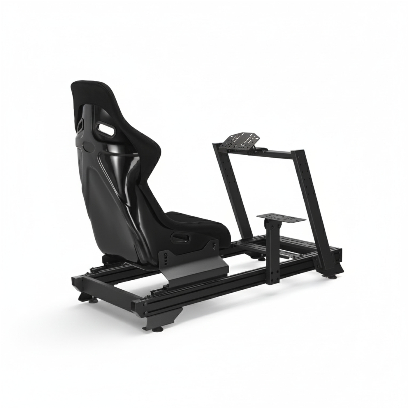 VDD On Pro Sim racing cockpit | Gaming | Zwart |  Fiberglass kuipstoel | Aluminium | 66,6 x 139,4 x 111,5 cm |  Race cockpit - Racestoel - Sim Racing - Race Simulator - alternatieve afbeelding