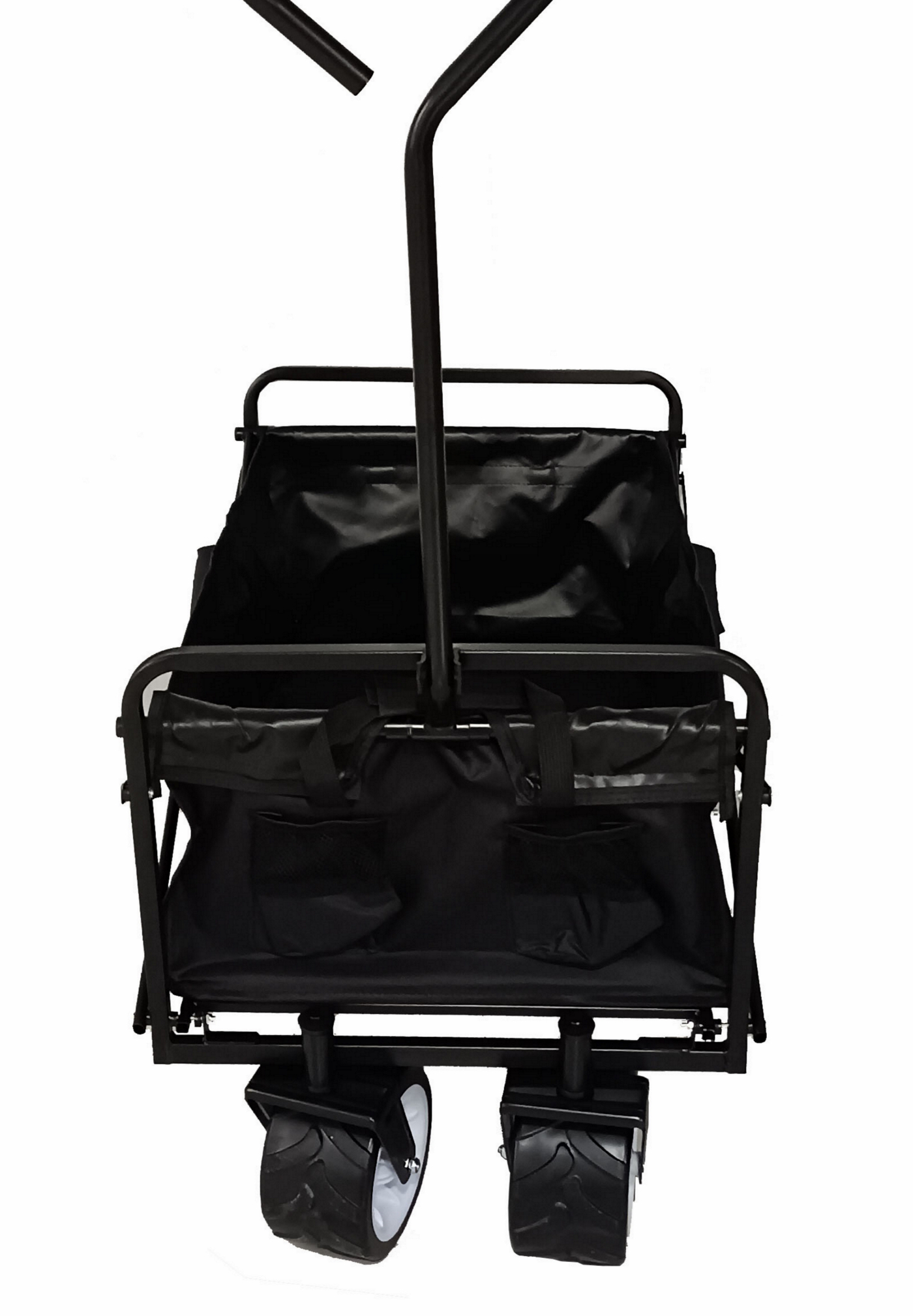 Bolderkar opvouwbaar - draaibare brede wielen - stevig frame - 75 kg belastbaar - alternatieve afbeelding