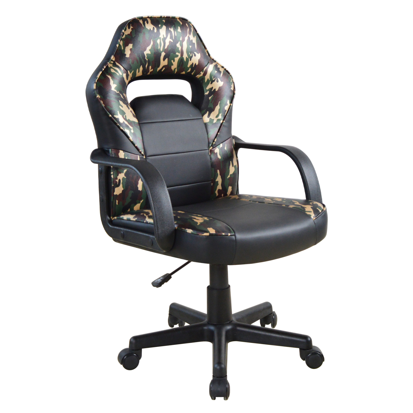 Gamestoel Thomas junior - bureaustoel - hoogte verstelbaar - camouflage