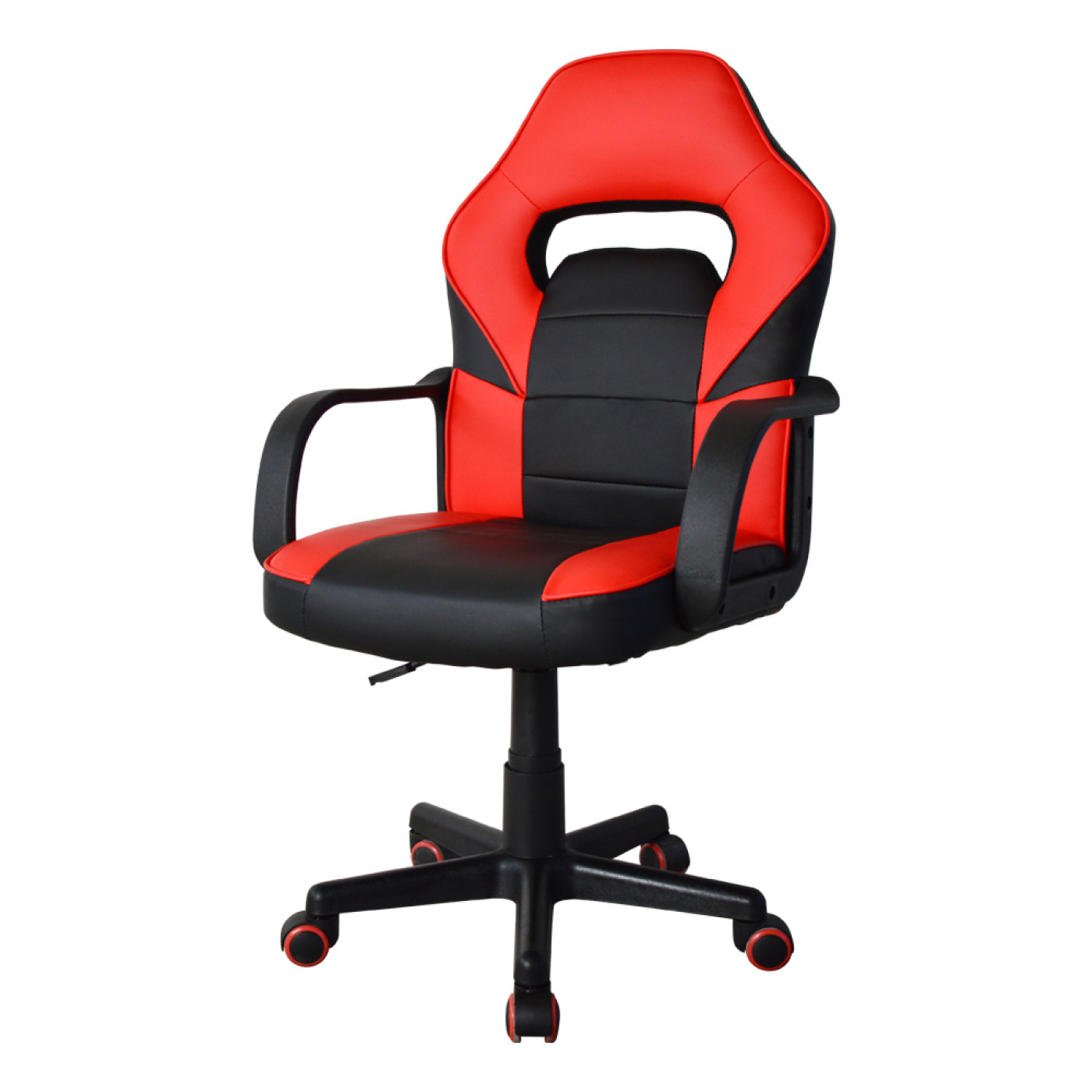 Gamestoel Thomas junior - bureaustoel gaming stijl - hoogte verstelbaar - rood zwart - VDD Stage Gamestoel Thomas junior - bureaustoel gaming stijl - hoogte verstelbaar - rood zwart - VDD Stage