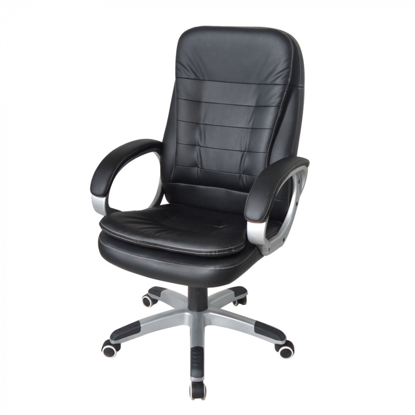 Bureaustoel - directiestoel design - ergonomisch verstelbaar - extra dikke vulling - zwart - VDD Stage Bureaustoel - directiestoel design - ergonomisch verstelbaar - extra dikke vulling - zwart - VDD Stage