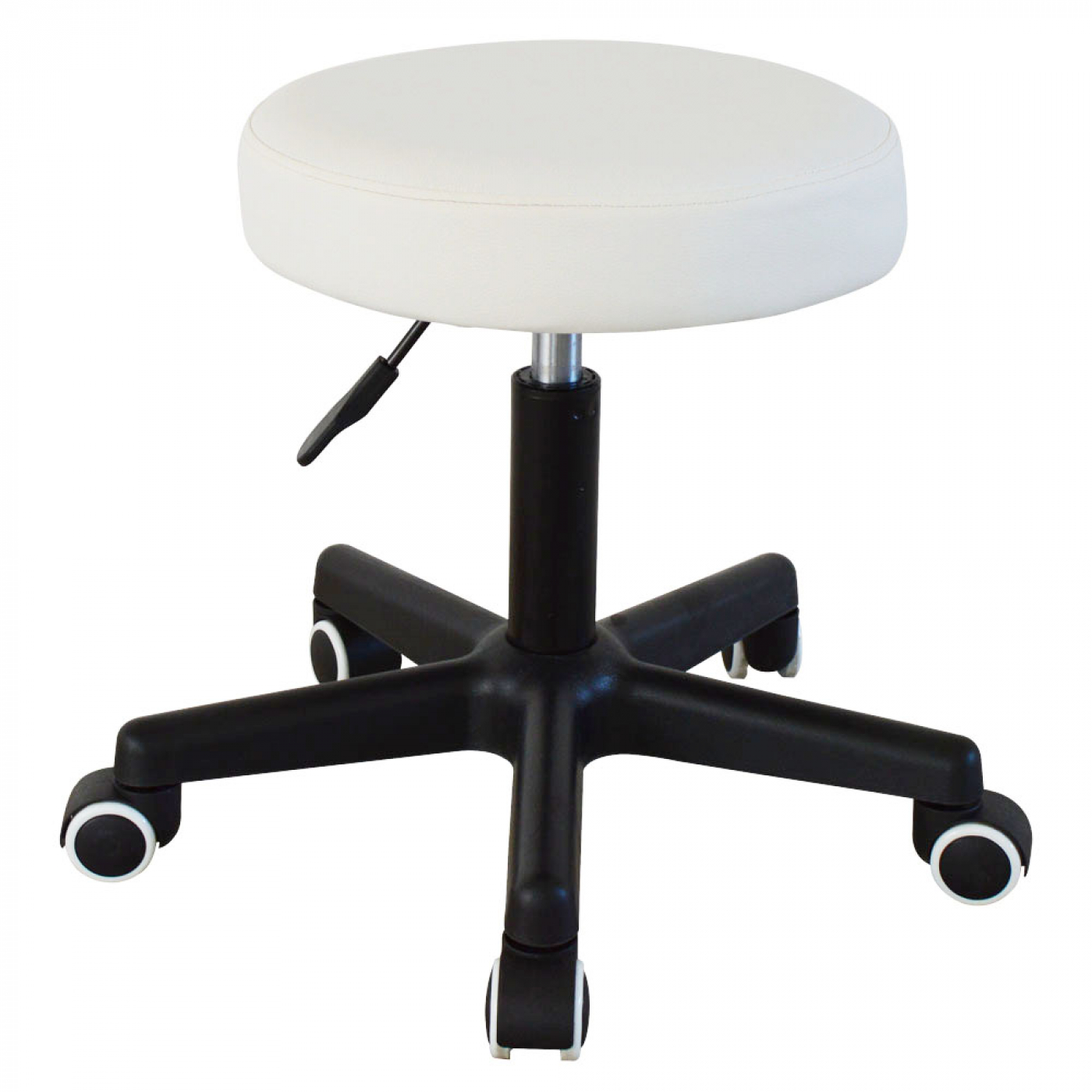 Bureaukruk - kantoorkruk - werkkruk - tabouret - hoogte instelbaar 42 tot 56 cm - wit - VDD Stage Bureaukruk - kantoorkruk - werkkruk - tabouret - hoogte instelbaar 42 tot 56 cm - wit - VDD Stage