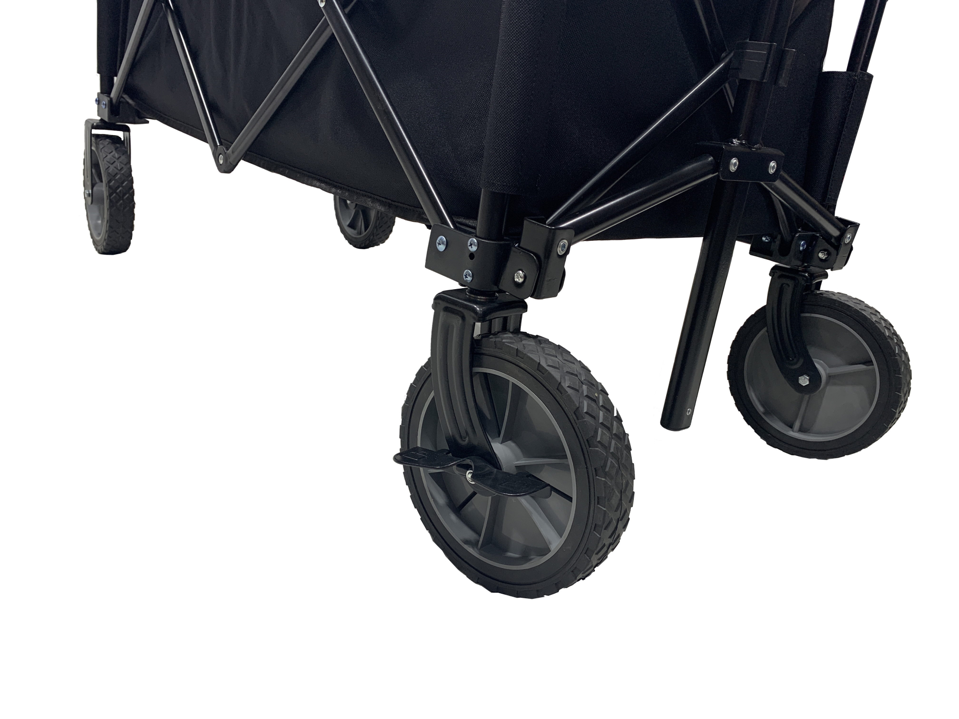 Bolderkar opvouwbaar - draaibare massieve wielen - bodemplaat - stevig frame - 80 kg belastbaar - VDD Stage Bolderkar opvouwbaar - draaibare massieve wielen - bodemplaat - stevig frame - 80 kg belastbaar - VDD Stage