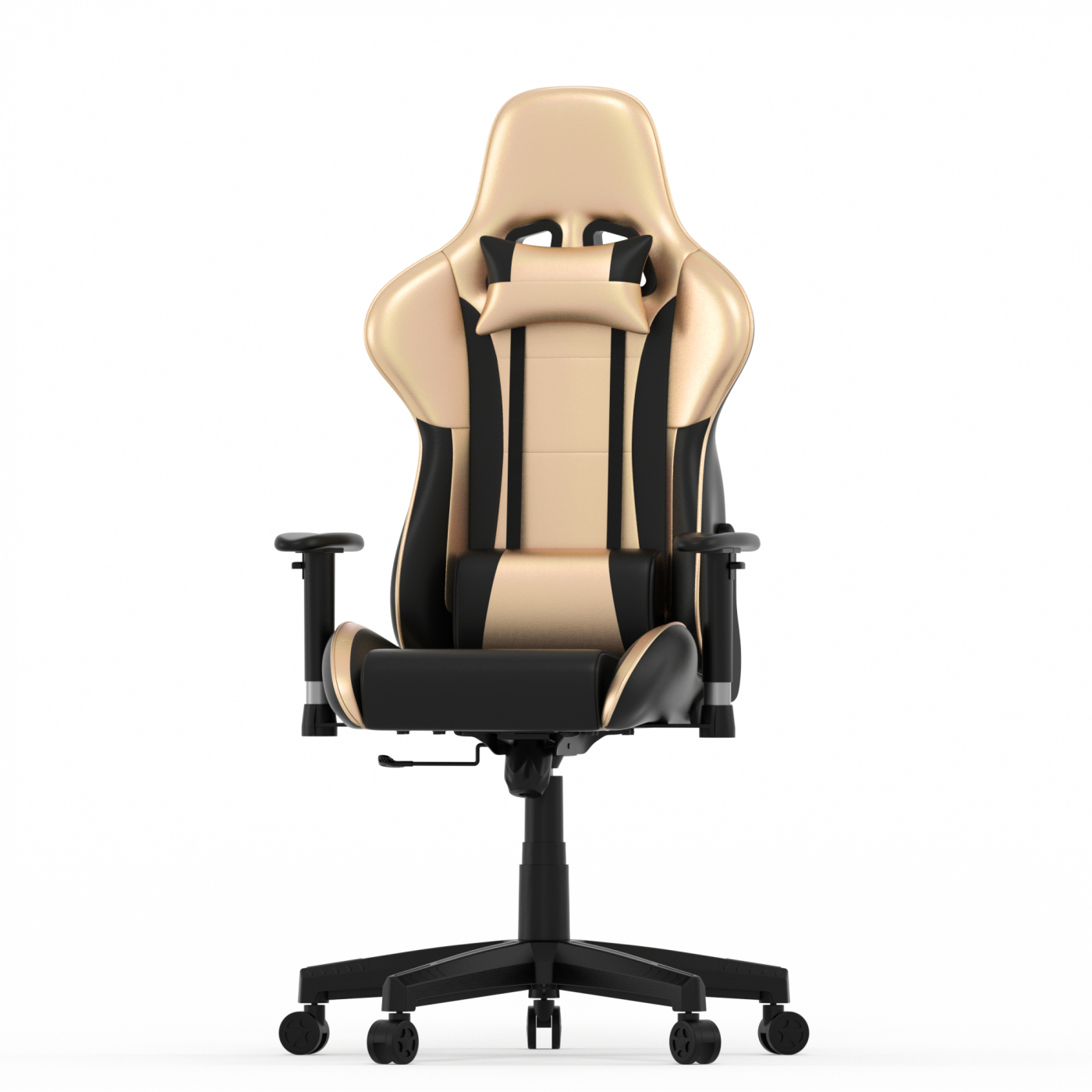 Gamestoel GoldGamer deluxe - bureaustoel - racing gaming stoel - zwart goud - VDD Stage Gamestoel GoldGamer deluxe - bureaustoel - racing gaming stoel - zwart goud - VDD Stage