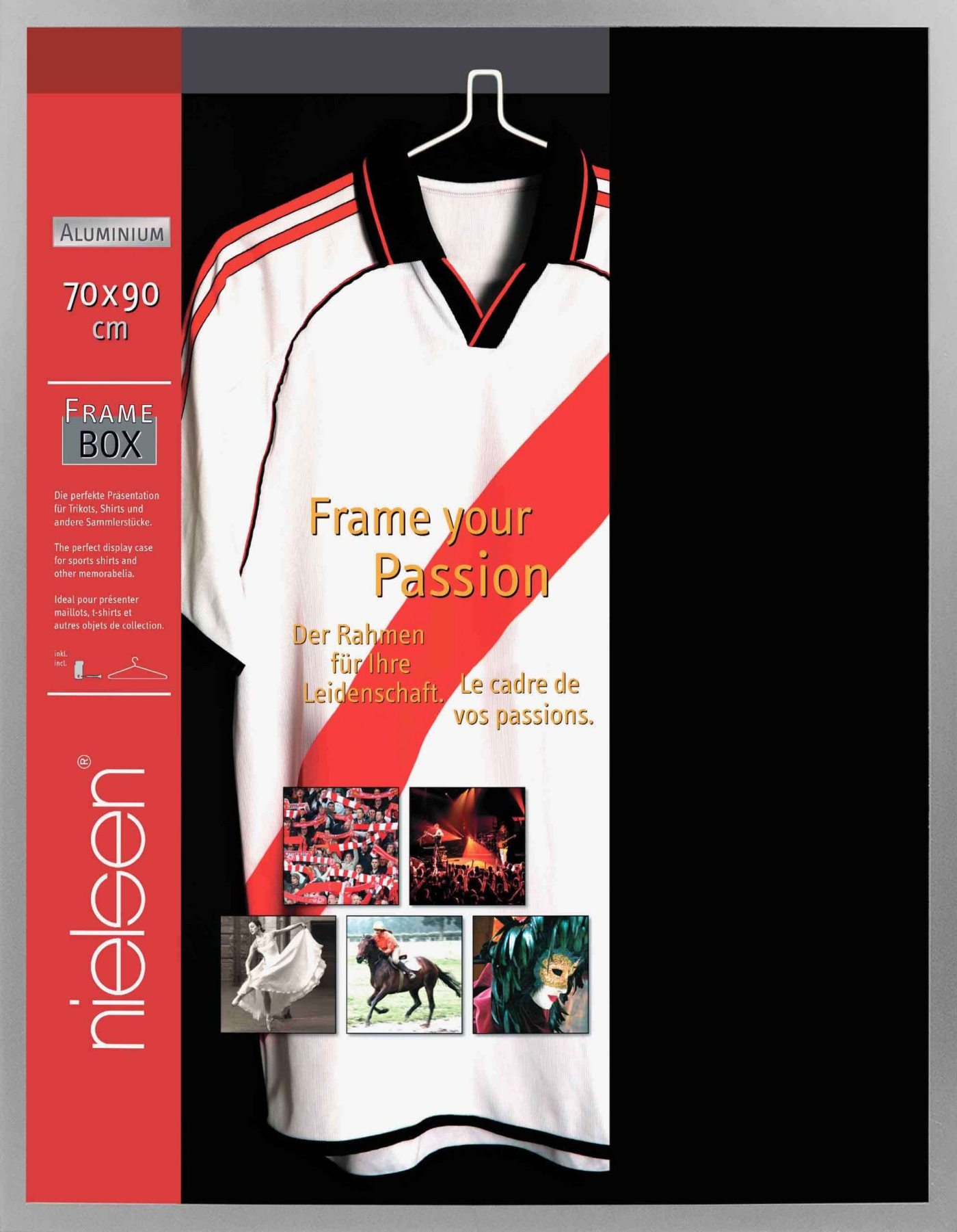 Nielsen wissellijst collagelijst voor het inlijsten van (voetbal) shirt of verzameling