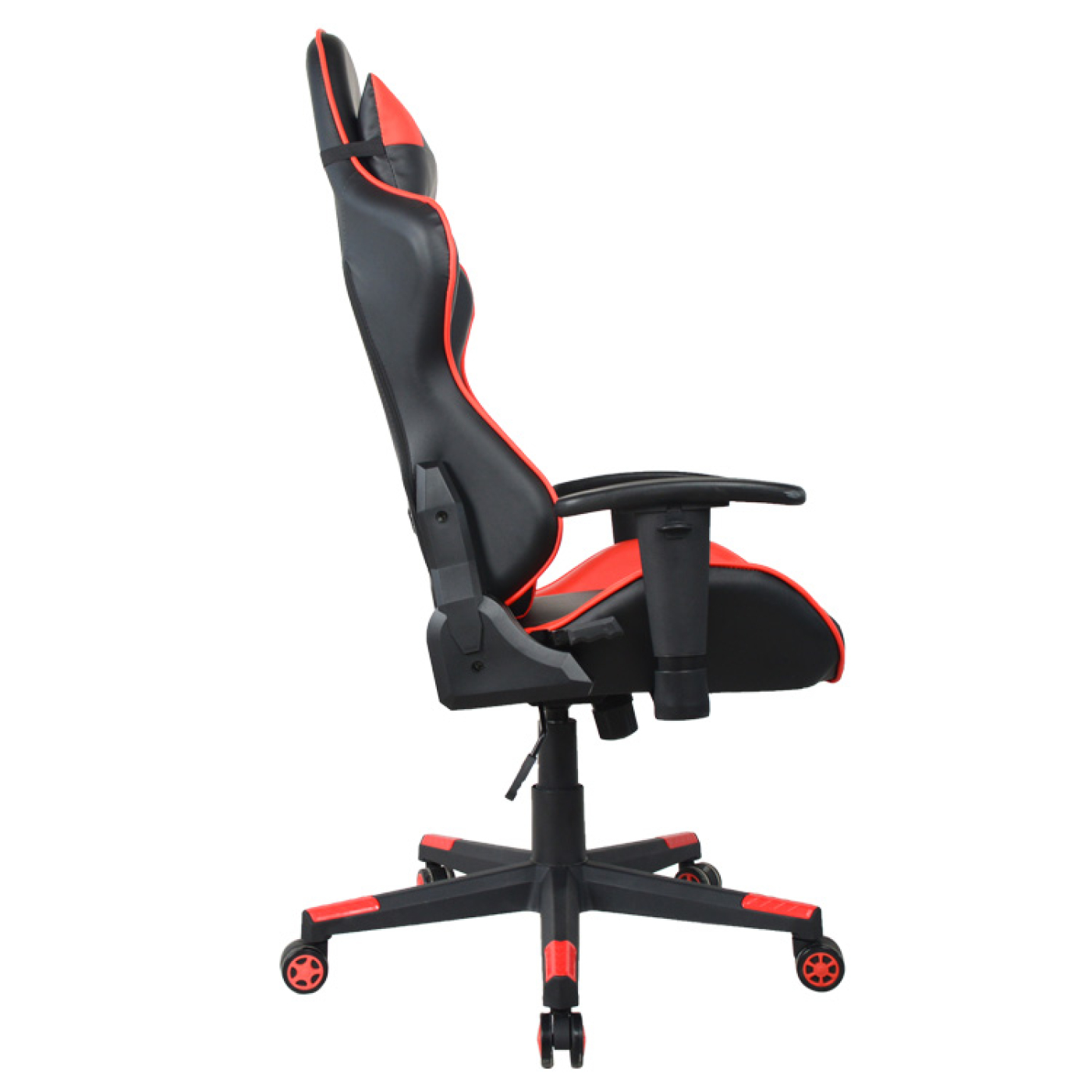 Bureaustoel gamestoel Thomas - racing gaming stijl stoel - ergonomisch - rood zwart - VDD Stage Bureaustoel gamestoel Thomas - racing gaming stijl stoel - ergonomisch - rood zwart - VDD Stage