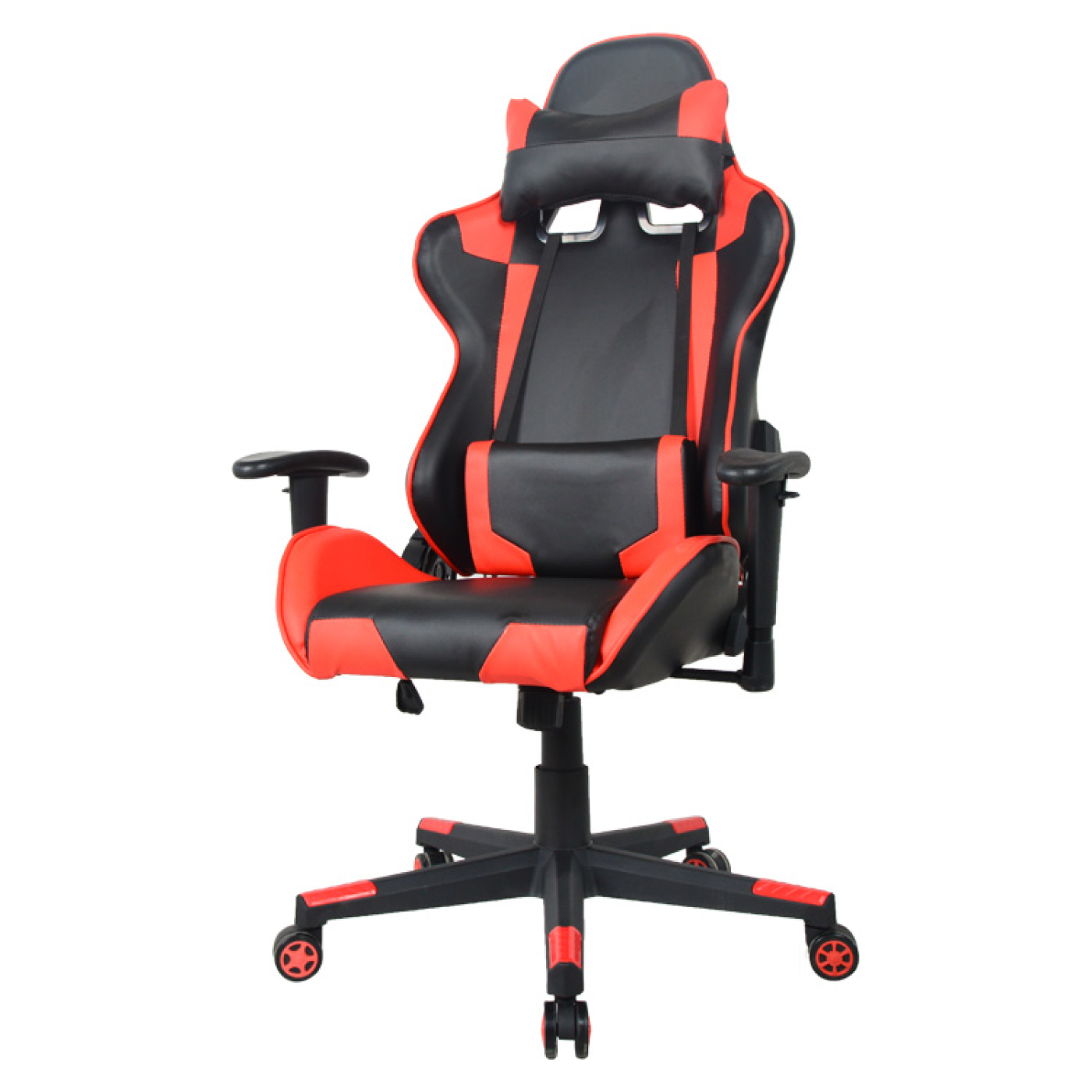 Bureaustoel gamestoel Thomas - racing gaming stijl stoel - ergonomisch - rood zwart - VDD Stage Bureaustoel gamestoel Thomas - racing gaming stijl stoel - ergonomisch - rood zwart - VDD Stage