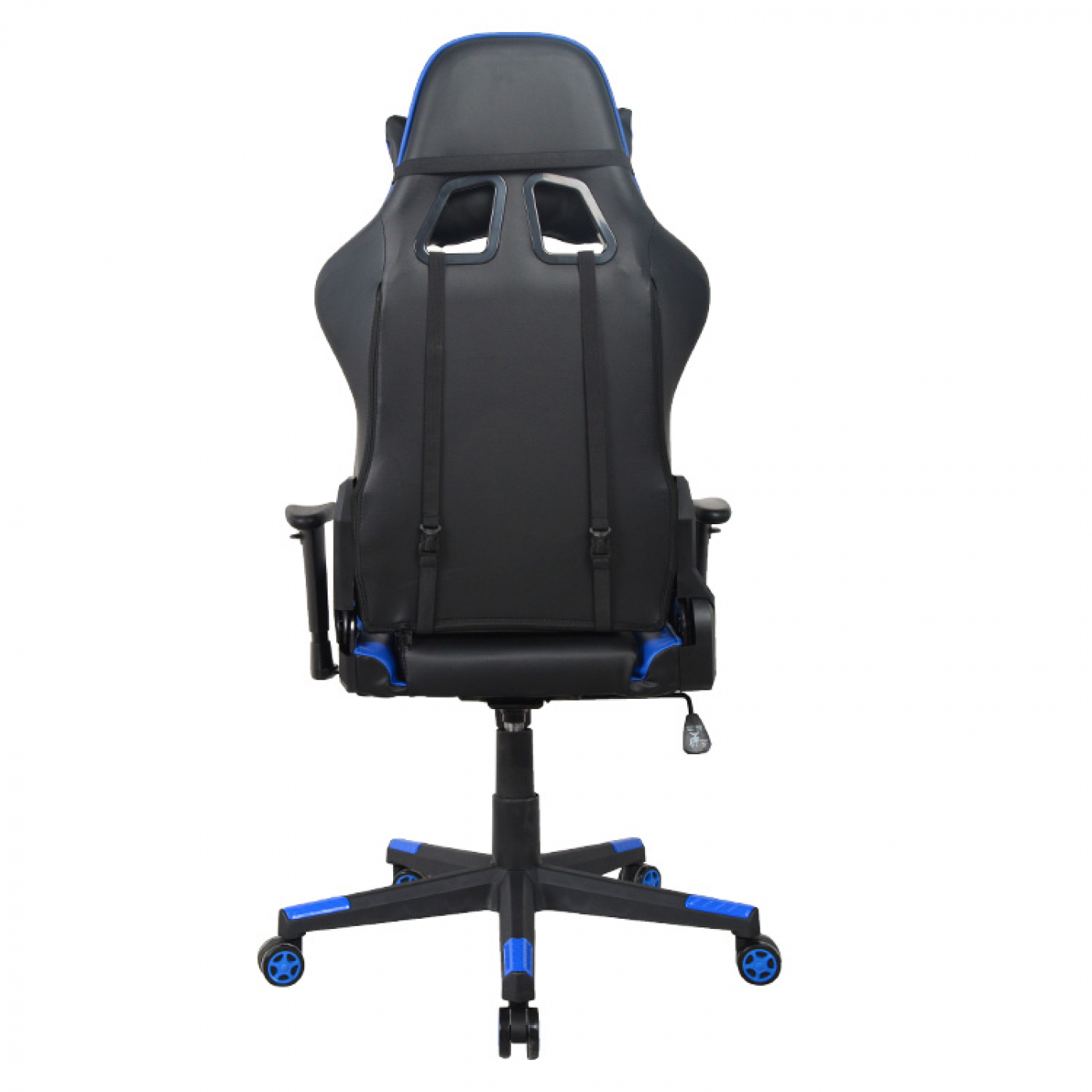 Bureaustoel racing gaming chair style uitvoering high design Thomas zwart blauw - VDD Stage Bureaustoel racing gaming chair style uitvoering high design Thomas zwart blauw - VDD Stage