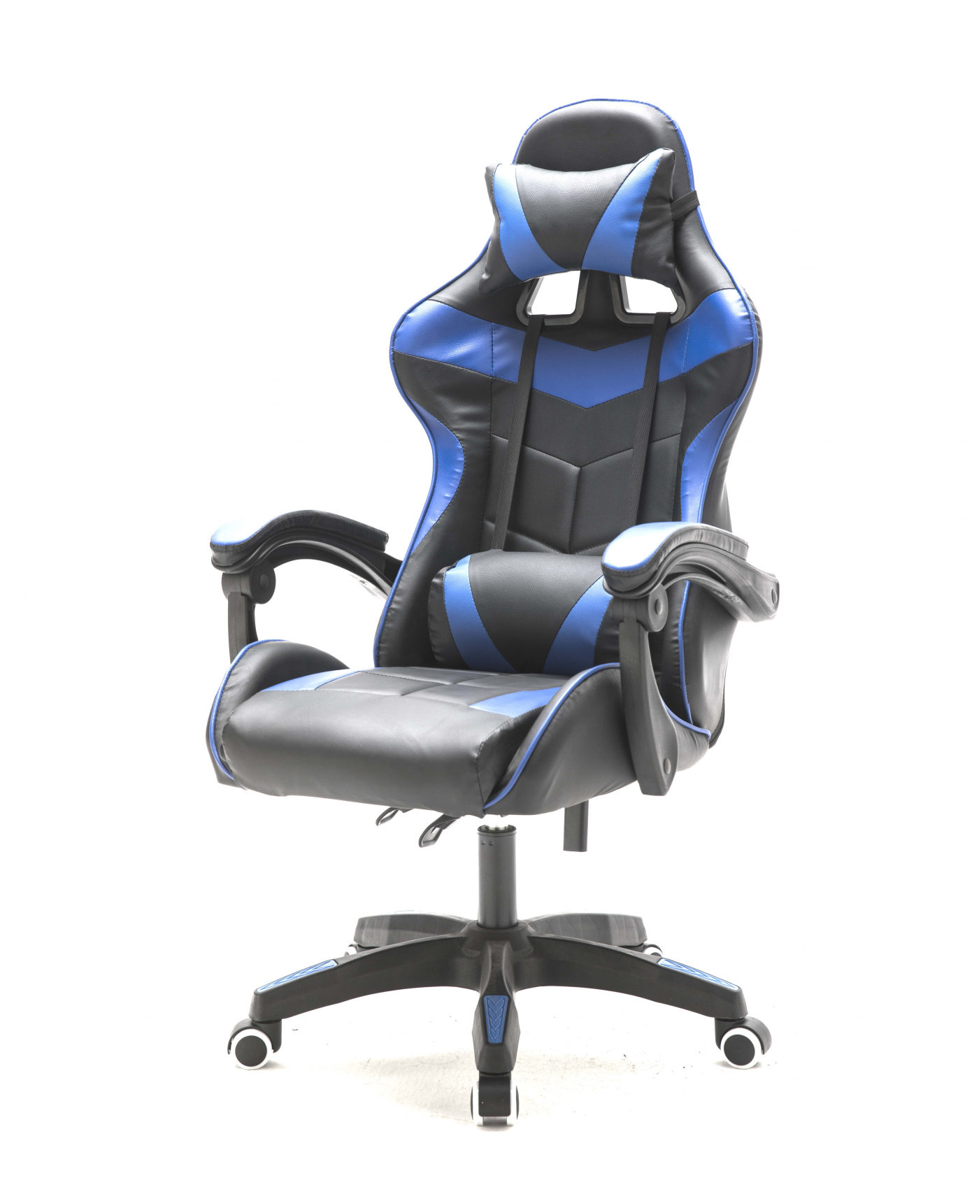 Gamestoel Cyclone tieners - bureaustoel - racing gaming stoel - blauw zwart - alternatieve afbeelding