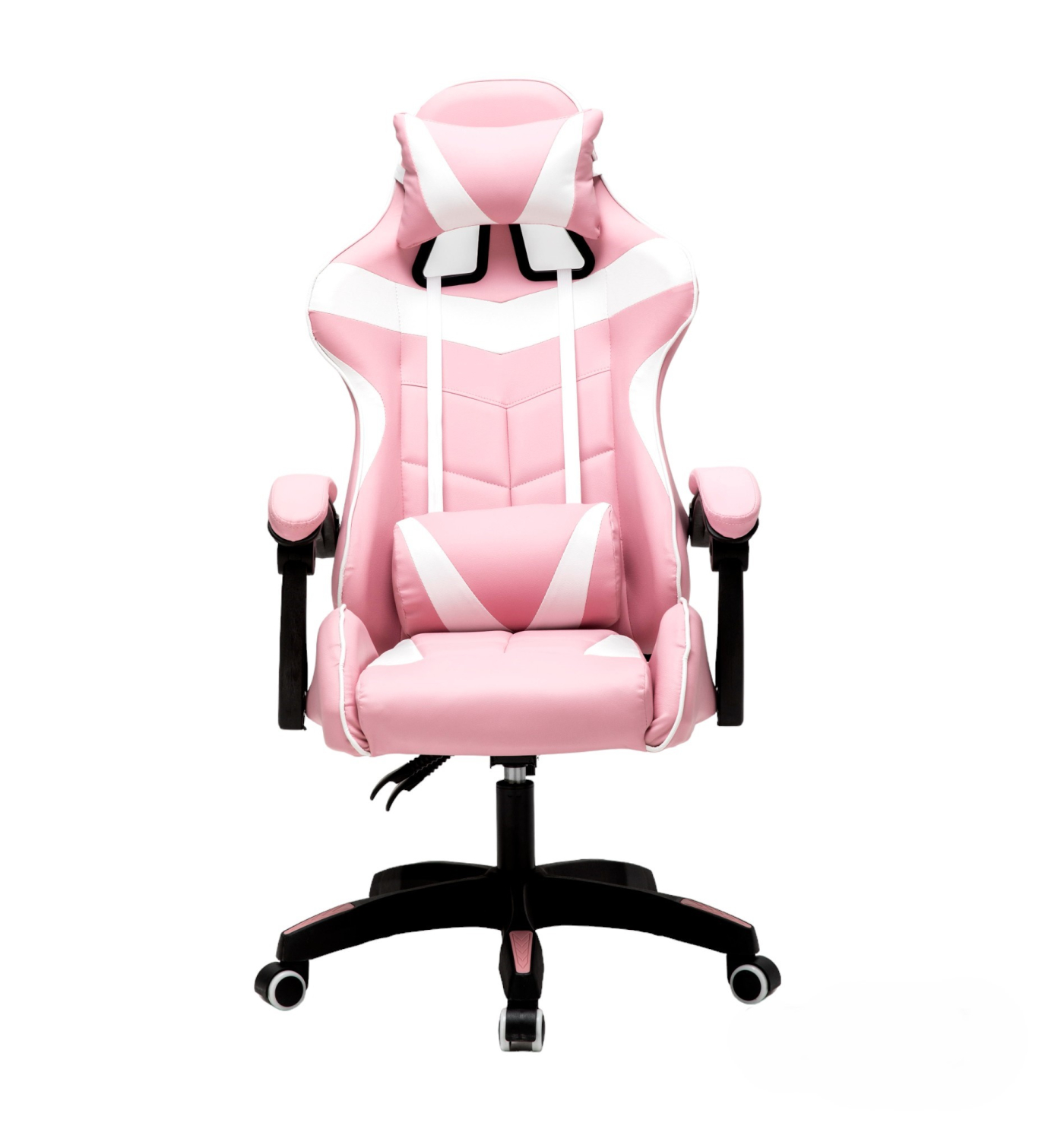 Gamestoel Cyclone tieners - bureaustoel - racing gaming stoel - roze wit