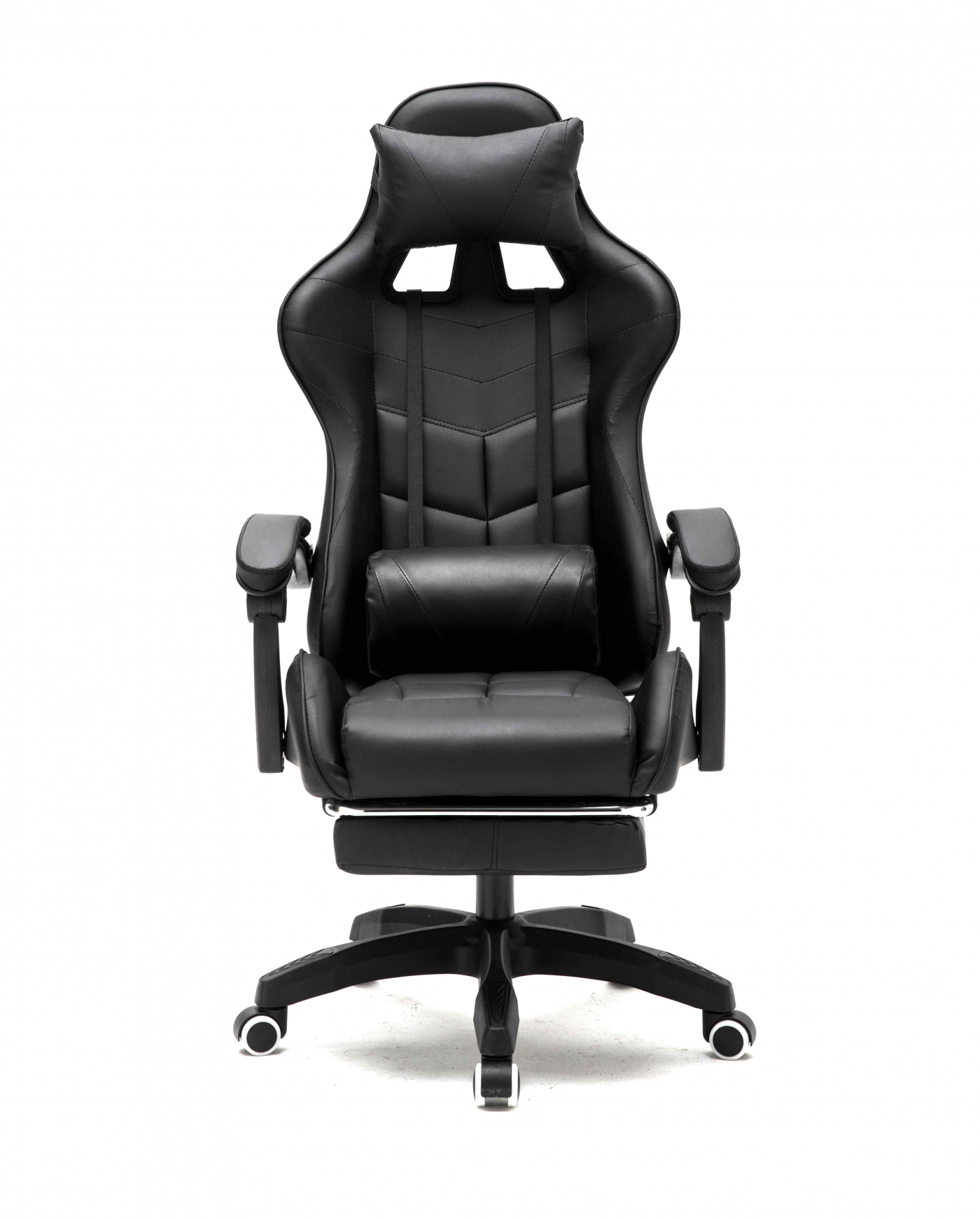 Gamestoel met voetsteun Cyclone tieners - bureaustoel - racing gaming stoel - zwart - alternatieve afbeelding