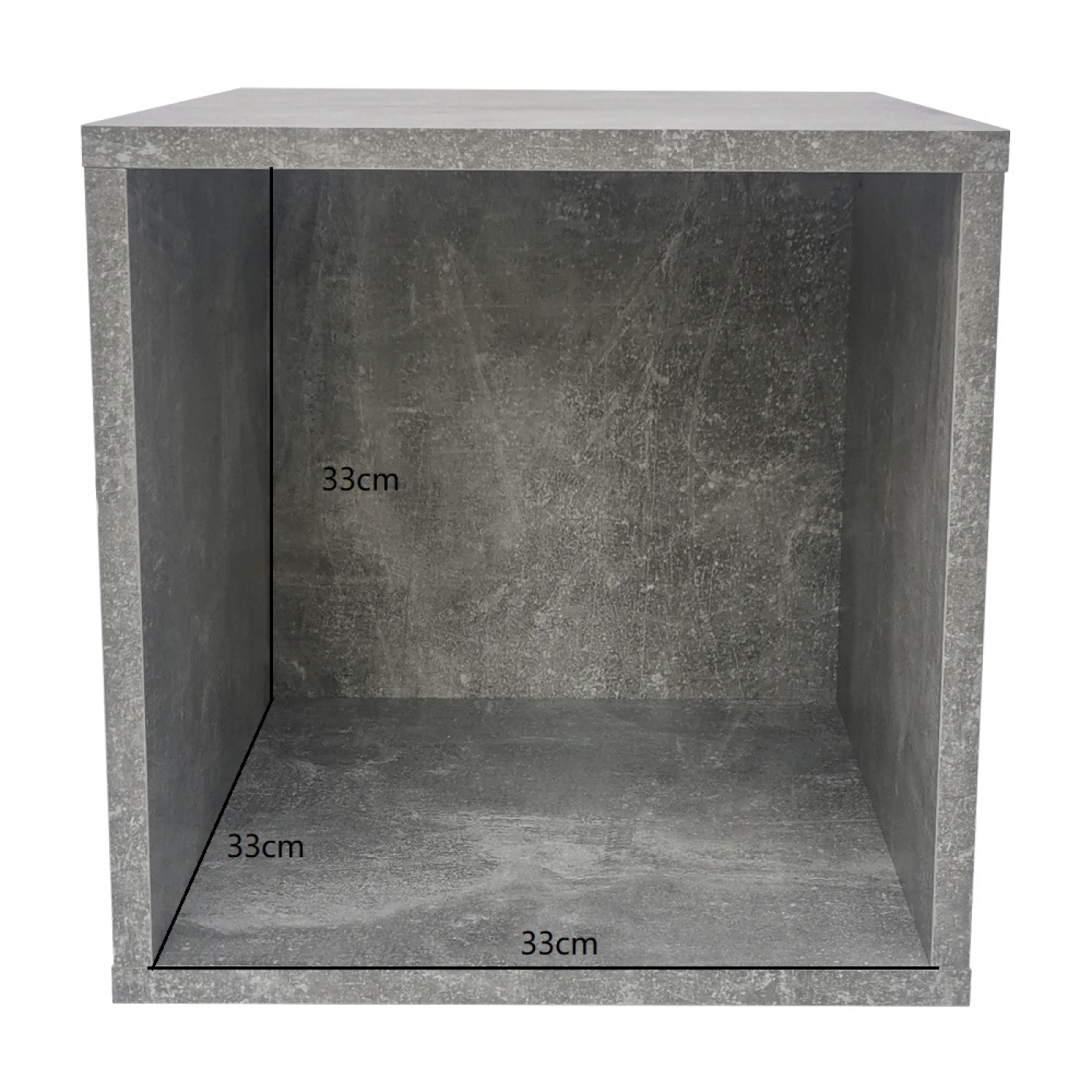 LP vinyl opbergkast kubus - platen lp vinyl opbergkast rek - industrieel grijs beton look - VDD Stage LP vinyl opbergkast kubus - platen lp vinyl opbergkast rek - industrieel grijs beton look - VDD Stage