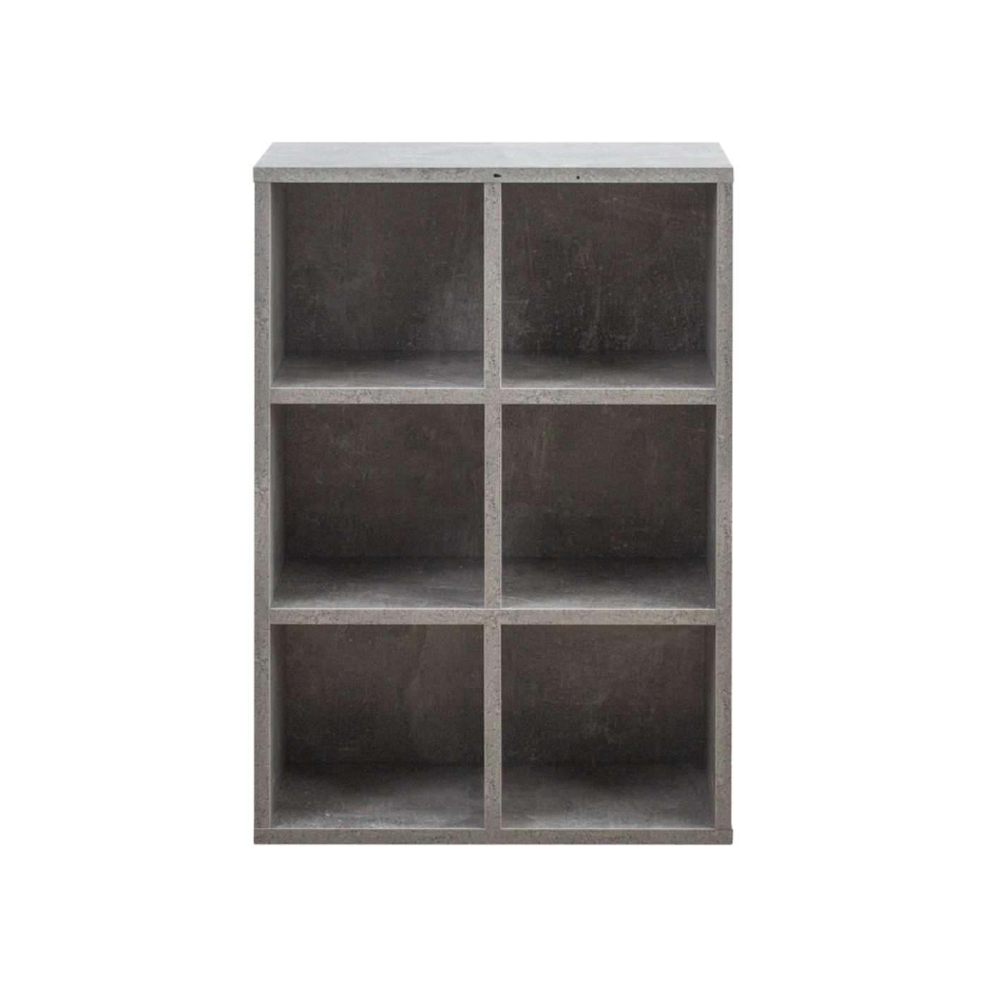 VDD Vakkenkast - Opbergkast - Boekenkast - Wandkast - 6 Open Vakken - Grijs - 97.5x 97.5x33 cm