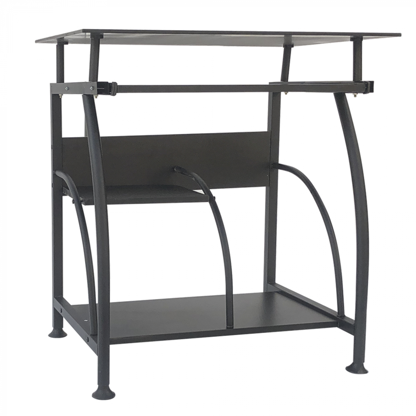 Bureau laptop computertafel - ruimtebesparend - 70 cm x 50 cm - zwart - VDD Stage Bureau laptop computertafel - ruimtebesparend - 70 cm x 50 cm - zwart - VDD Stage