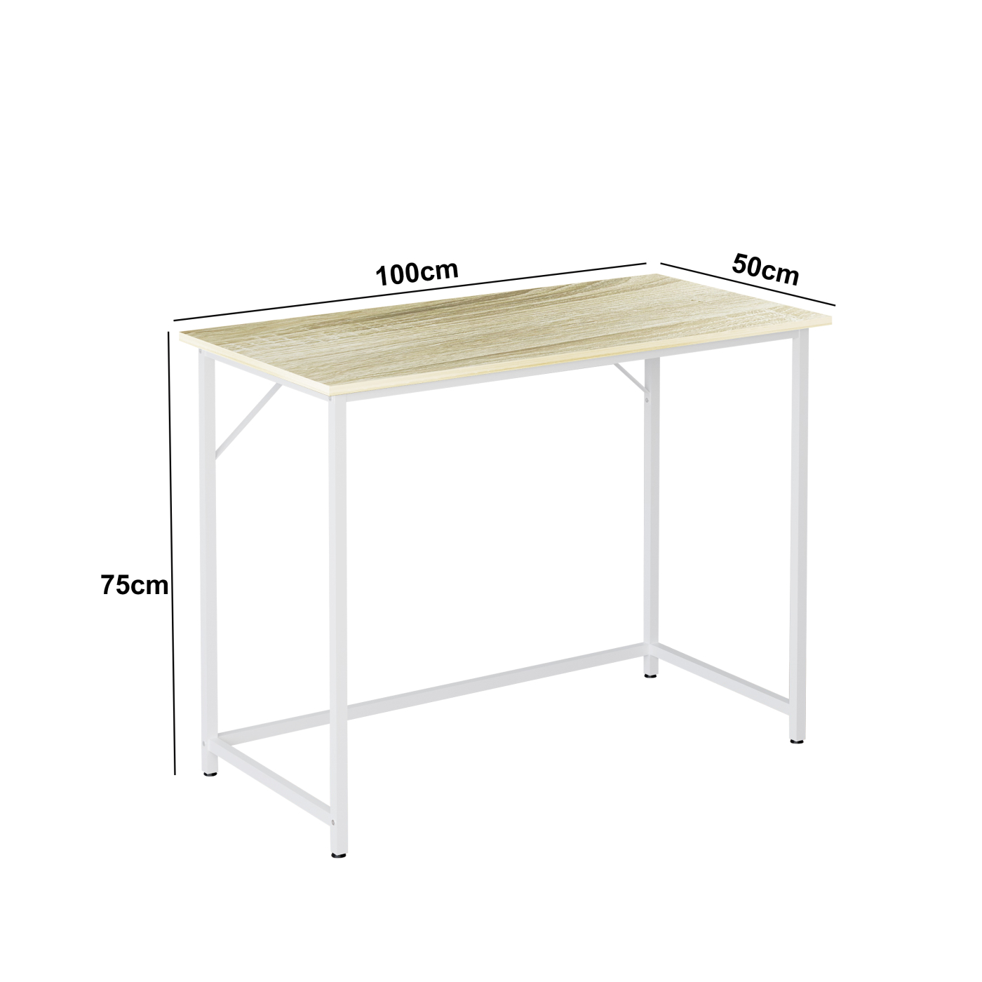 Bureau laptoptafel - wit lichtbruin - VDD Stage Bureau laptoptafel - wit lichtbruin - VDD Stage