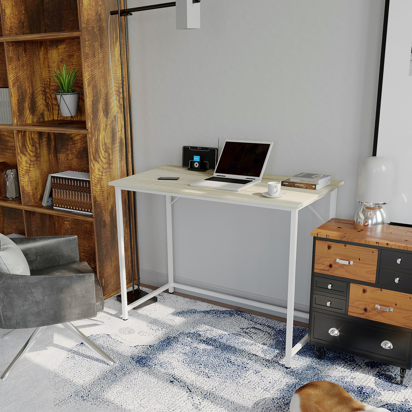 Bureau laptoptafel - wit lichtbruin - VDD Stage Bureau laptoptafel - wit lichtbruin - VDD Stage