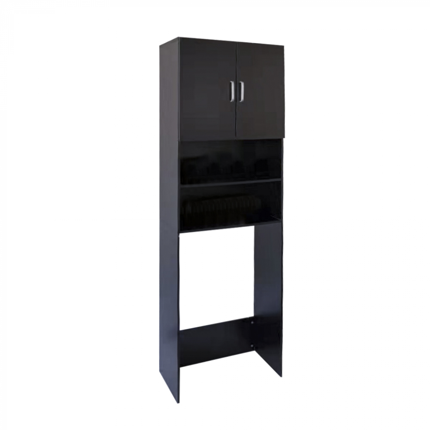 Wasmachine kast wasdroger ombouw meubel 190 cm zwart - VDD Stage Wasmachine kast wasdroger ombouw meubel 190 cm zwart - VDD Stage
