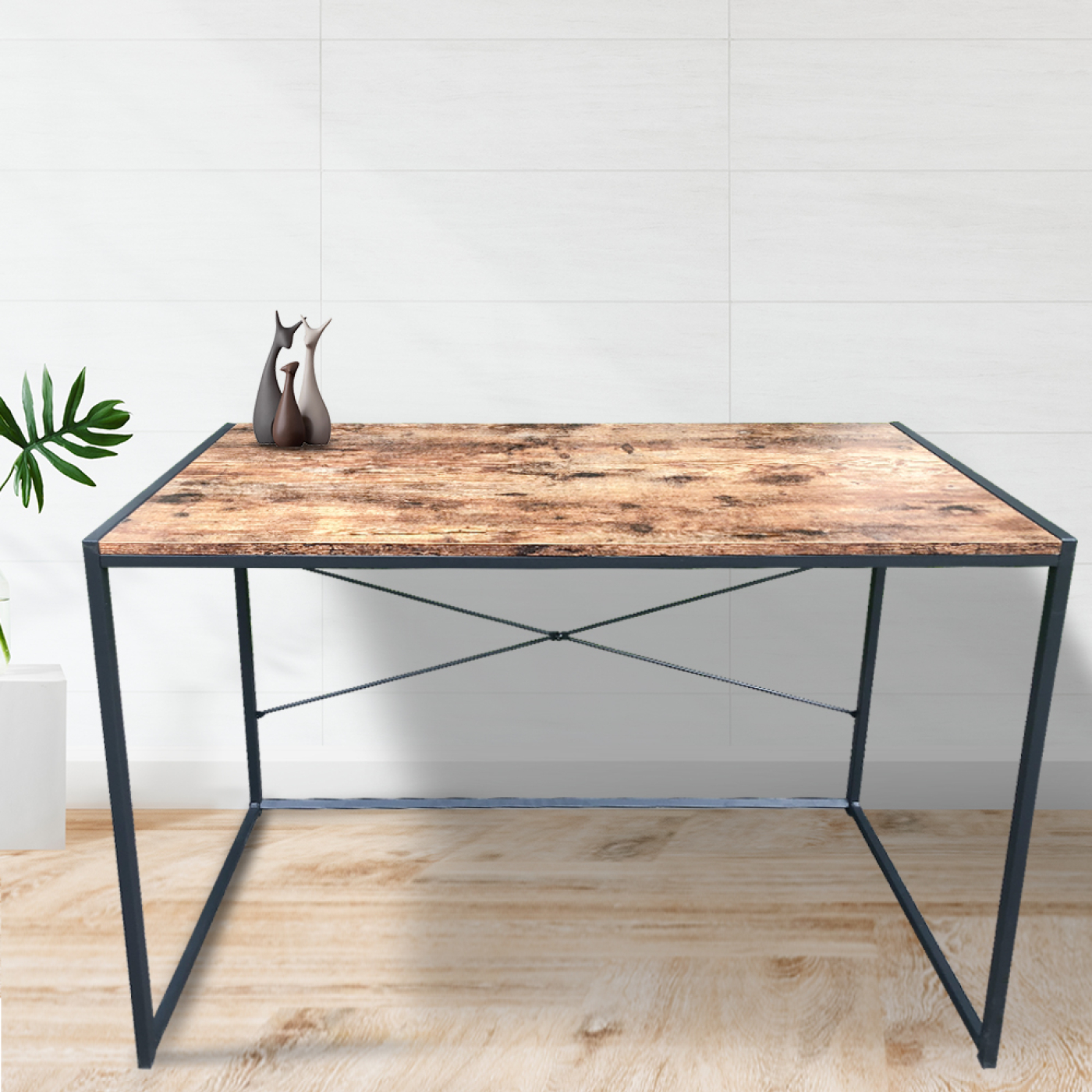 Bureau Stoer - laptoptafel  - computertafel - industrieel design - 120 x 60 cm - alternatieve afbeelding