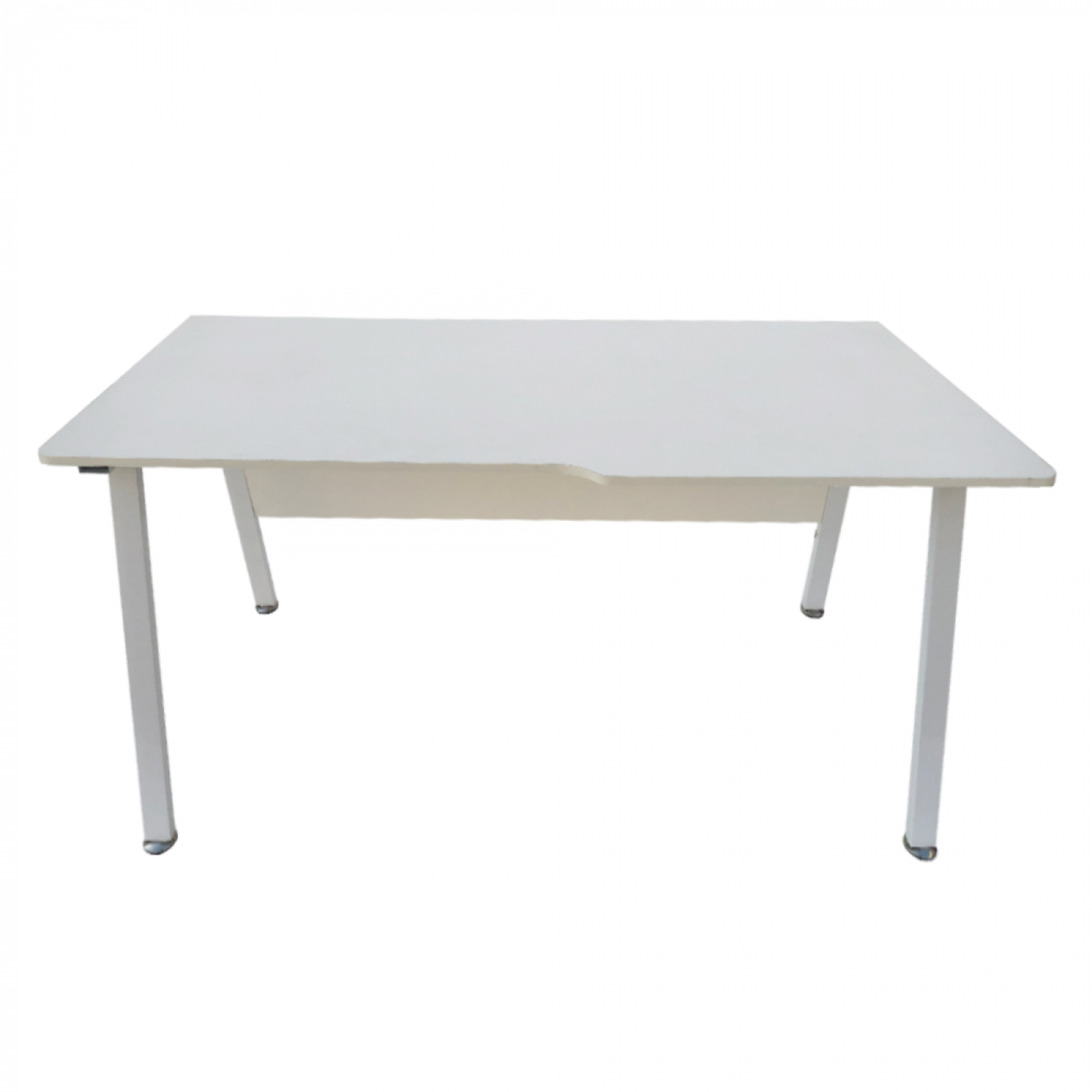 Computertafel bureau Stoer - industrieel modern - 130 cm breed - wit frame wit tafelblad - VDD Stage Computertafel bureau Stoer - industrieel modern - 130 cm breed - wit frame wit tafelblad - VDD Stage