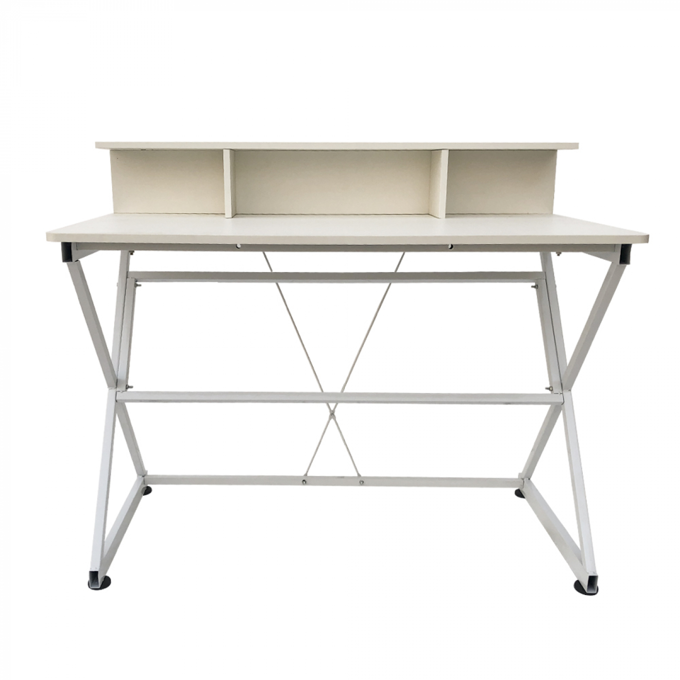 Bureau tafel computer laptop Stoer - industrieel moderne stijl - 110 cm breed - wit - VDD Stage Bureau tafel computer laptop Stoer - industrieel moderne stijl - 110 cm breed - wit - VDD Stage