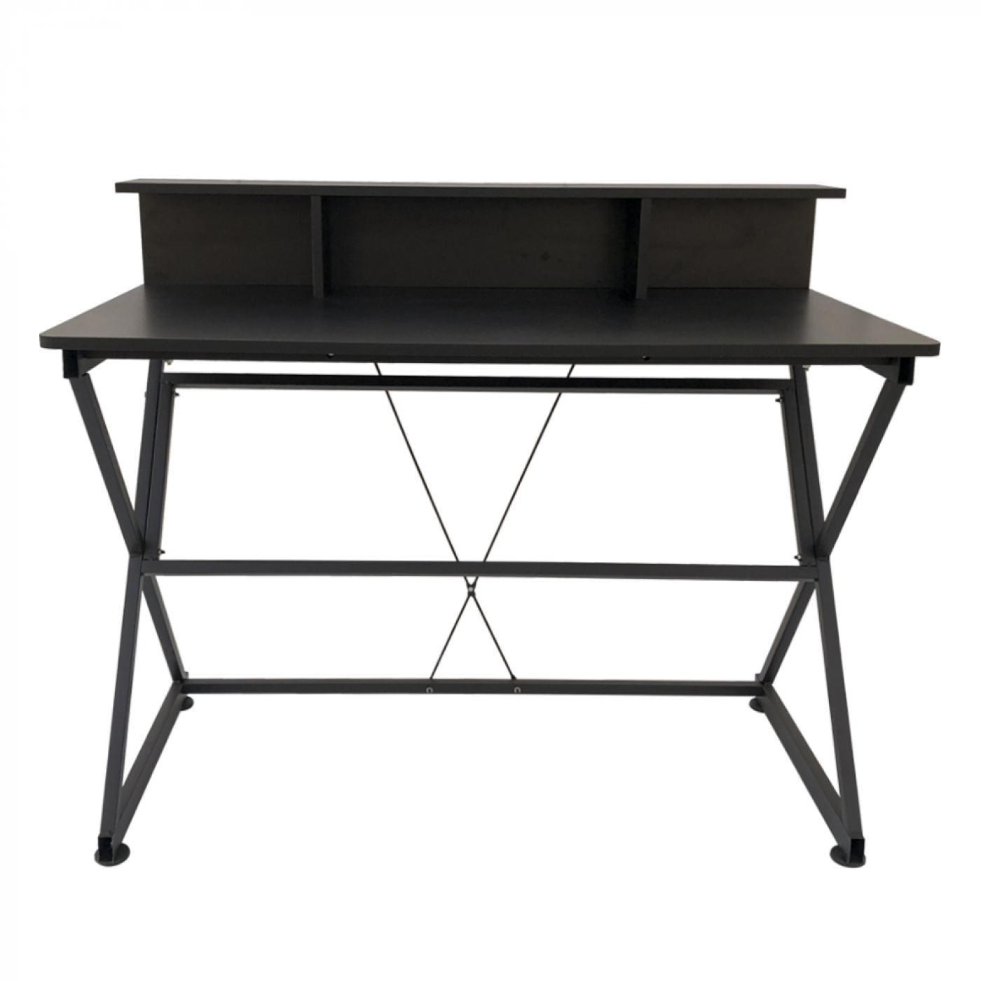 Bureau tafel computer laptop Stoer - industrieel moderne stijl - 110 cm breed - zwart - VDD Stage Bureau tafel computer laptop Stoer - industrieel moderne stijl - 110 cm breed - zwart - VDD Stage