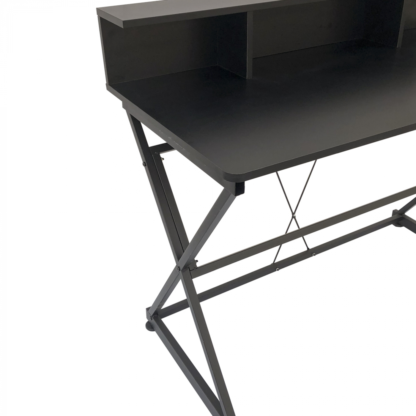Bureau tafel computer laptop Stoer - industrieel moderne stijl - 110 cm breed - zwart - VDD Stage Bureau tafel computer laptop Stoer - industrieel moderne stijl - 110 cm breed - zwart - VDD Stage