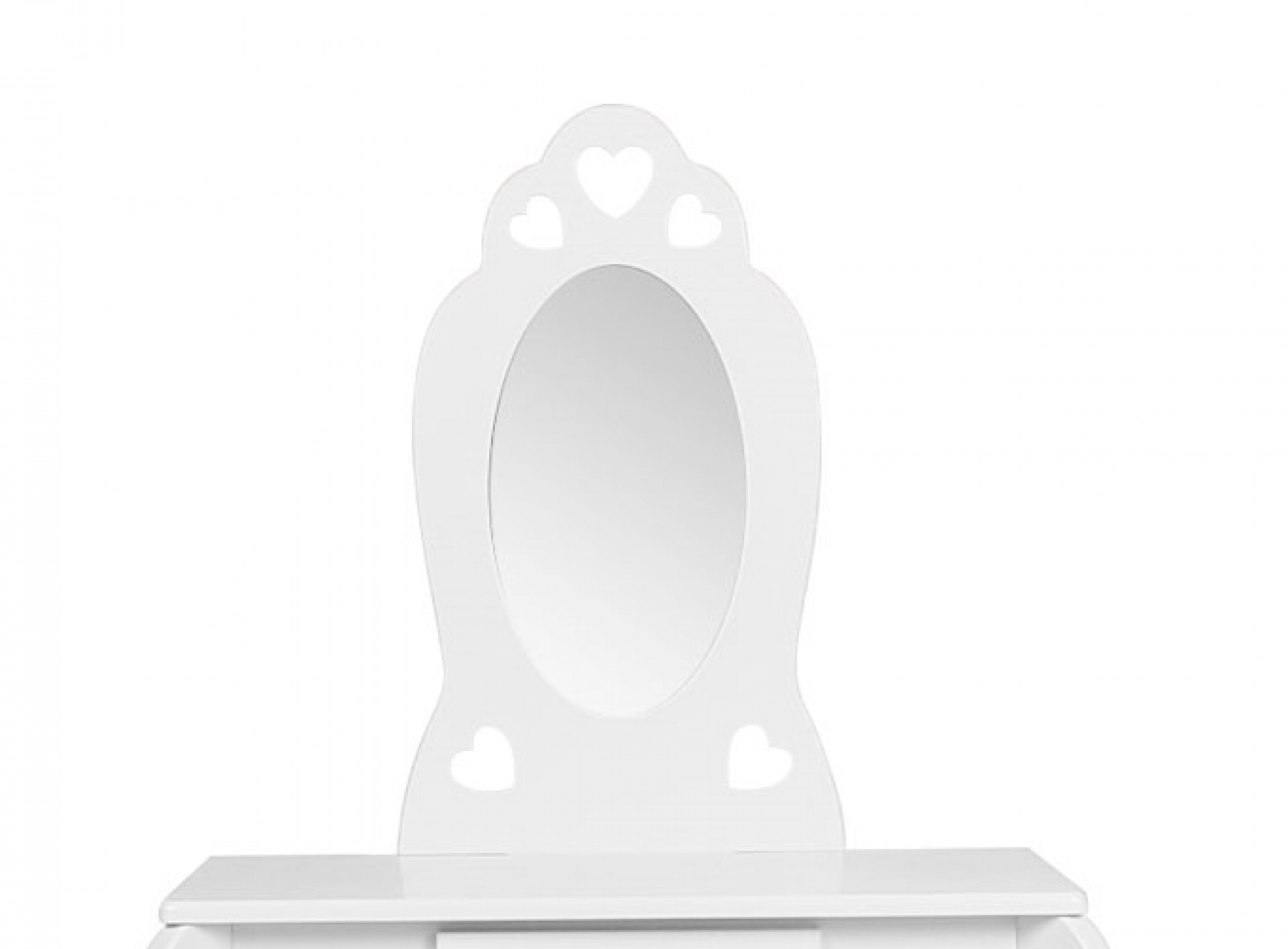 Kaptafel hartjes - make up opmaaktafel - met krukje - wit - VDD Stage Kaptafel hartjes - make up opmaaktafel - met krukje - wit - VDD Stage
