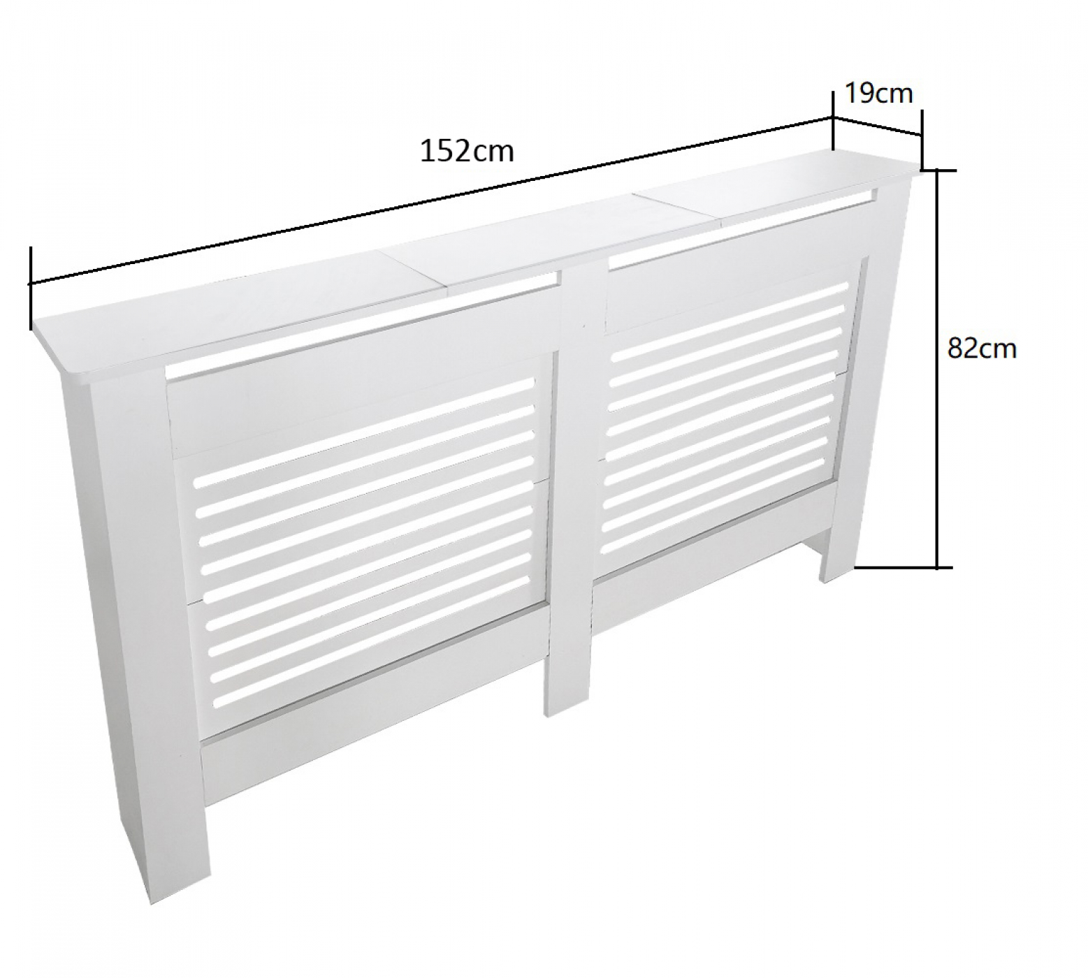 Radiatorombouw - verwarmingsombouw - radiatoromkasting - 152 cm x 82 cm - wit - VDD Stage Radiatorombouw - verwarmingsombouw - radiatoromkasting - 152 cm x 82 cm - wit - VDD Stage