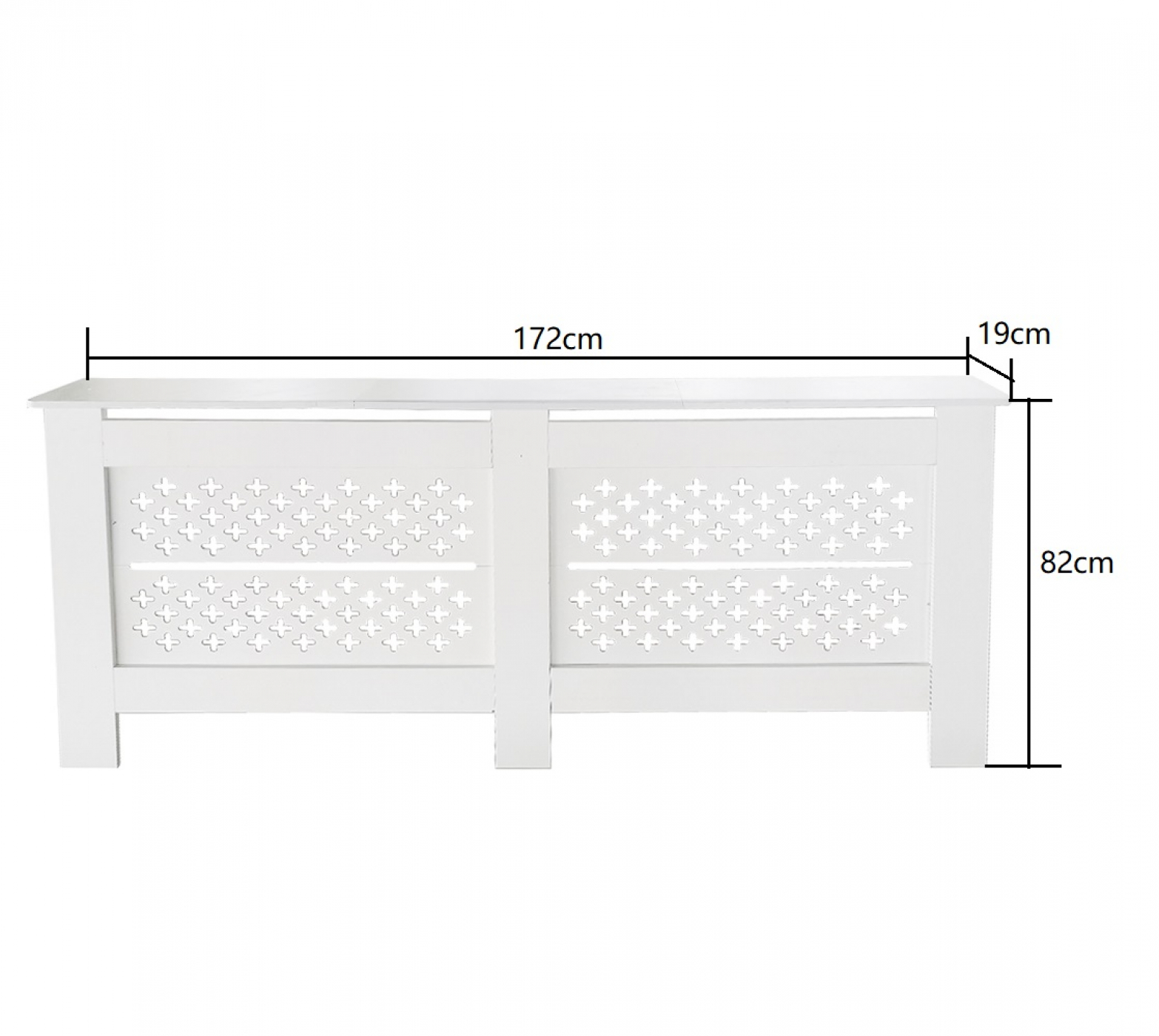 Radiatorombouw - verwarmingsombouw - radiatoromkasting - 172 cm x 82 cm - wit - VDD Stage Radiatorombouw - verwarmingsombouw - radiatoromkasting - 172 cm x 82 cm - wit - VDD Stage
