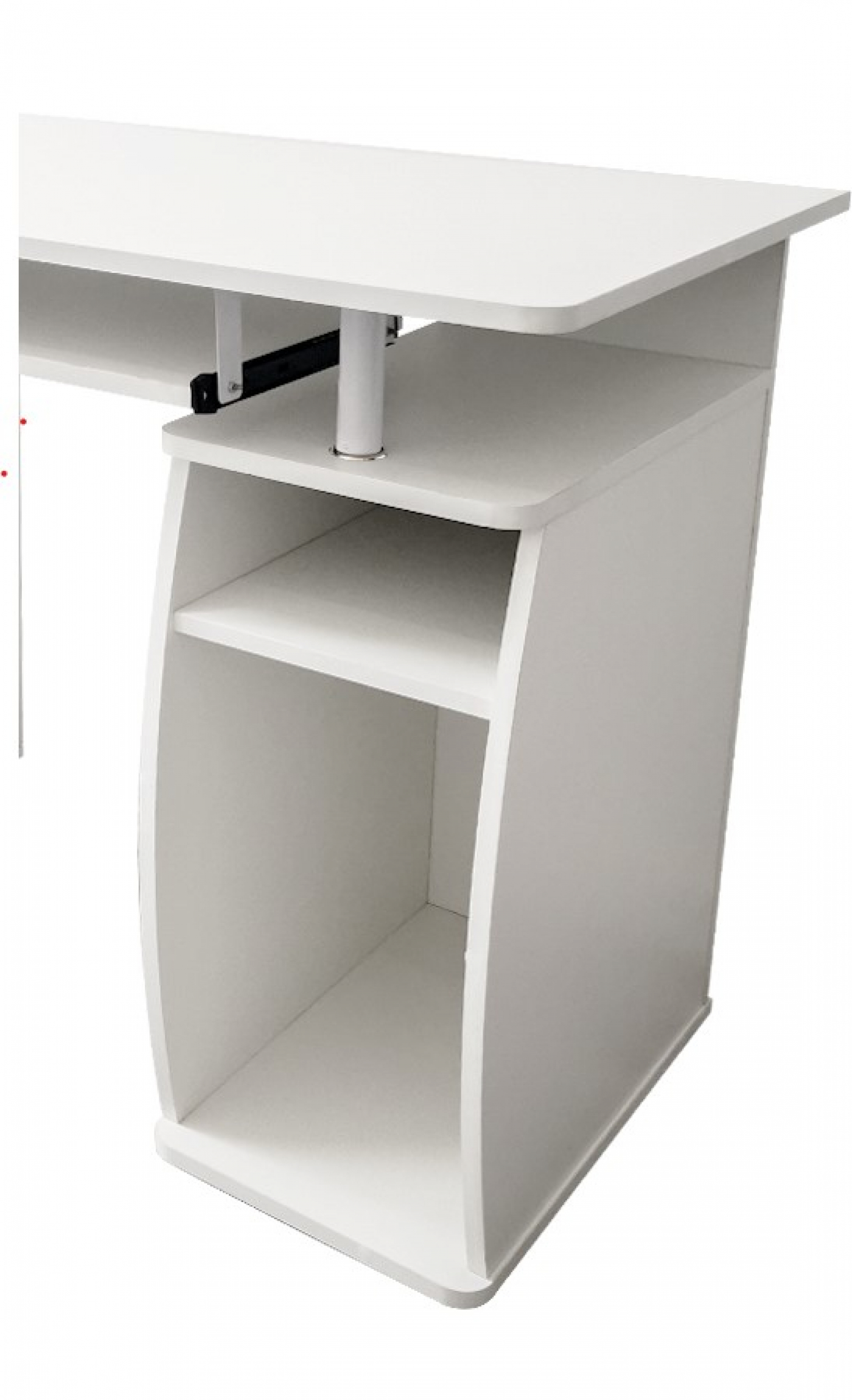 Bureau computertafel - praktisch veel opbergruimte in lades en vakken - 120 cm breed - wit - VDD Stage Bureau computertafel - praktisch veel opbergruimte in lades en vakken - 120 cm breed - wit - VDD Stage