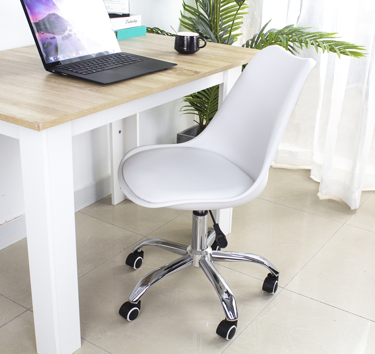 VDD Gaming Bureaustoel - Kantoor Stoel - Draaistoel - Chair - Hoogte Verstelbaar - Kunstleer - Wit - VDD Stage VDD Gaming Bureaustoel - Kantoor Stoel - Draaistoel - Chair - Hoogte Verstelbaar - Kunstleer - Wit - VDD Stage