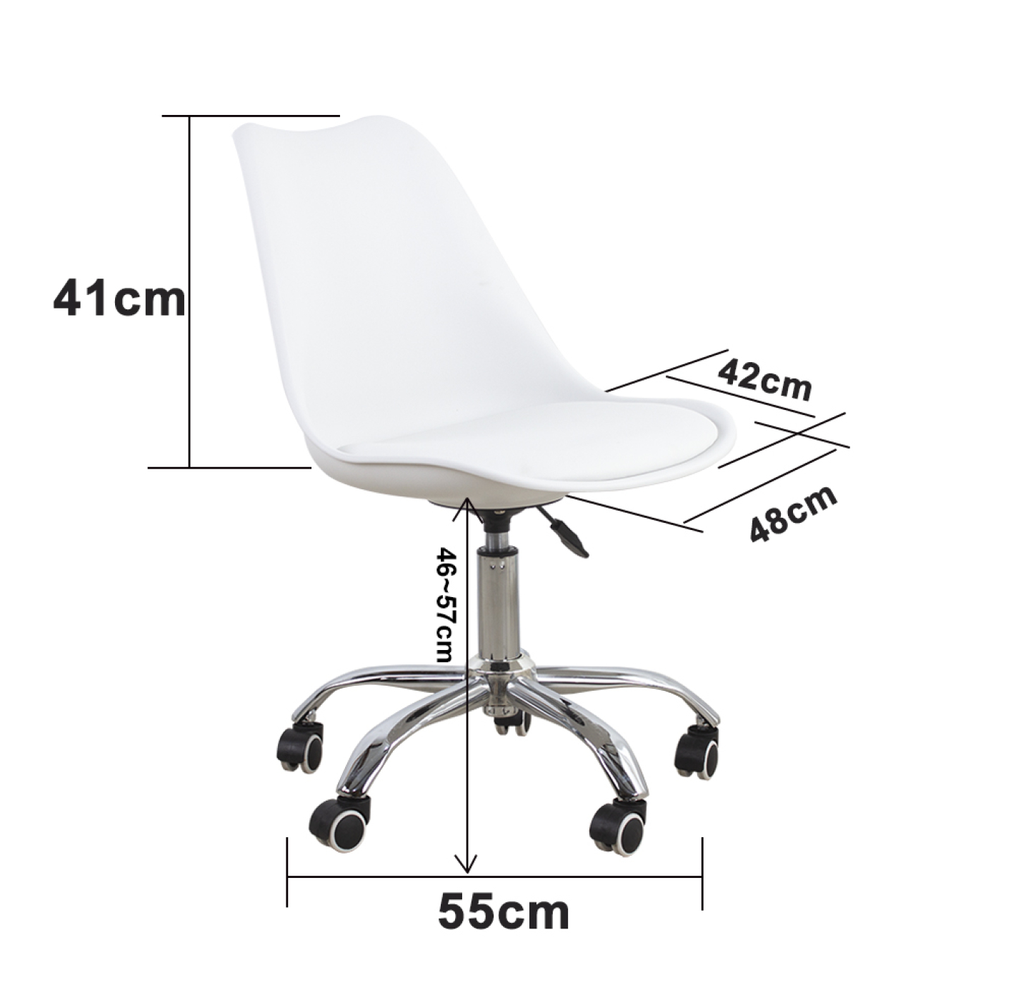 VDD Gaming Bureaustoel - Kantoor Stoel - Draaistoel - Chair - Hoogte Verstelbaar - Kunstleer - Wit - VDD Stage VDD Gaming Bureaustoel - Kantoor Stoel - Draaistoel - Chair - Hoogte Verstelbaar - Kunstleer - Wit - VDD Stage