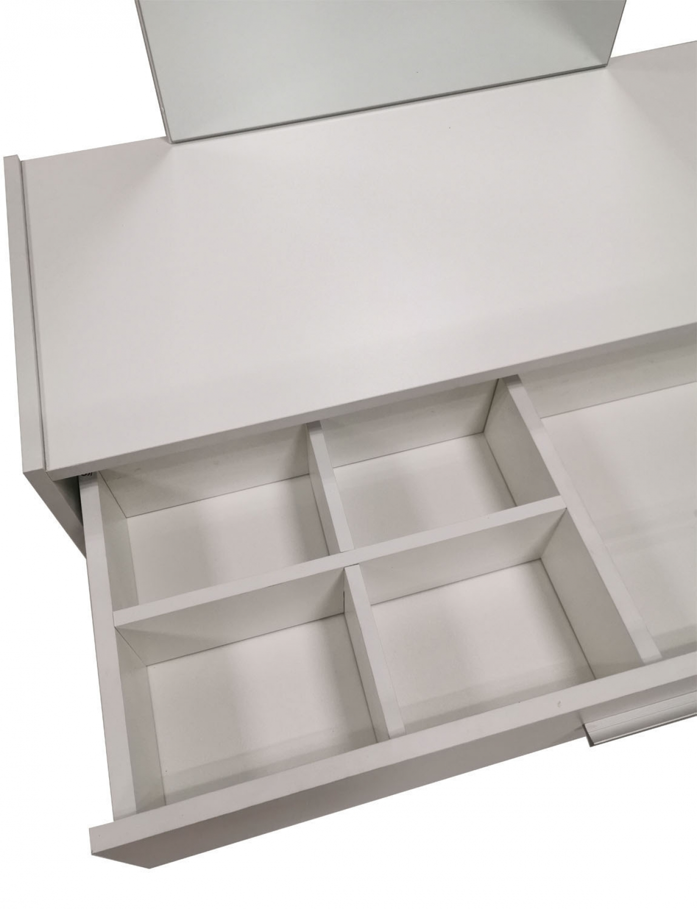 Kaptafel make up visagie opmaaktafel met spiegel en lade wit - VDD Stage Kaptafel make up visagie opmaaktafel met spiegel en lade wit - VDD Stage