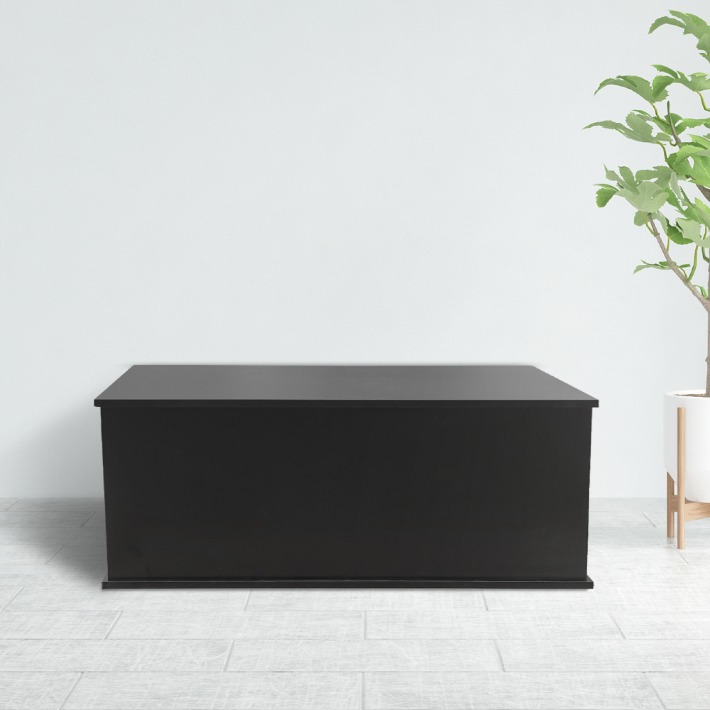Opbergkist hout - speelgoedkist - dekenkist - 100 cm breed - zwart - alternatieve afbeelding