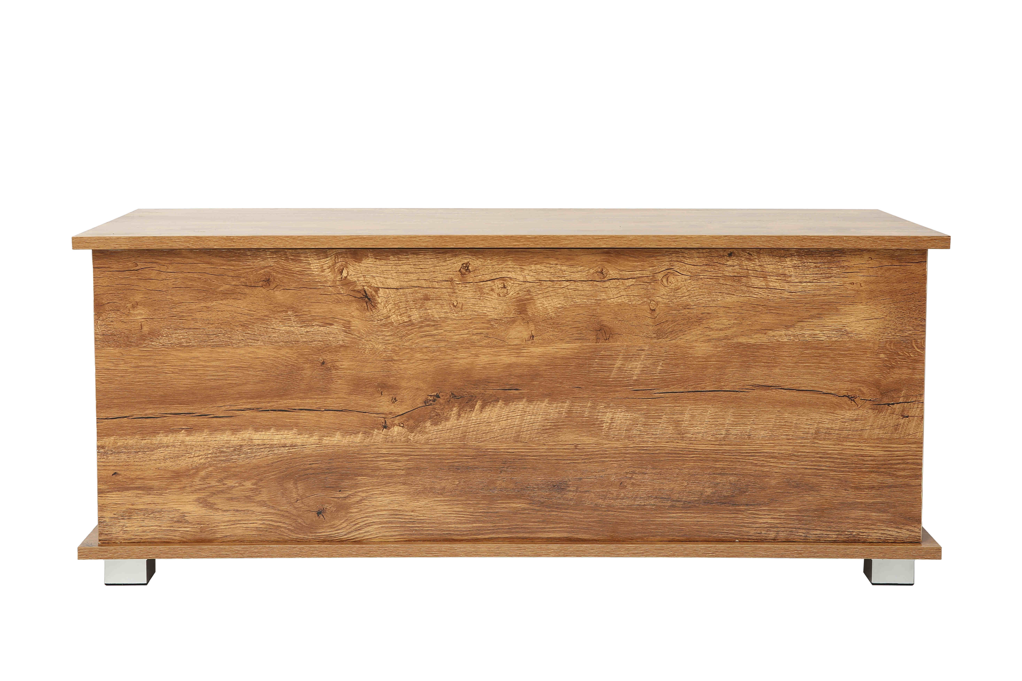 Opbergkist - speelgoedkist - dekenkist - 100 cm breed - vintage bruin - alternatieve afbeelding