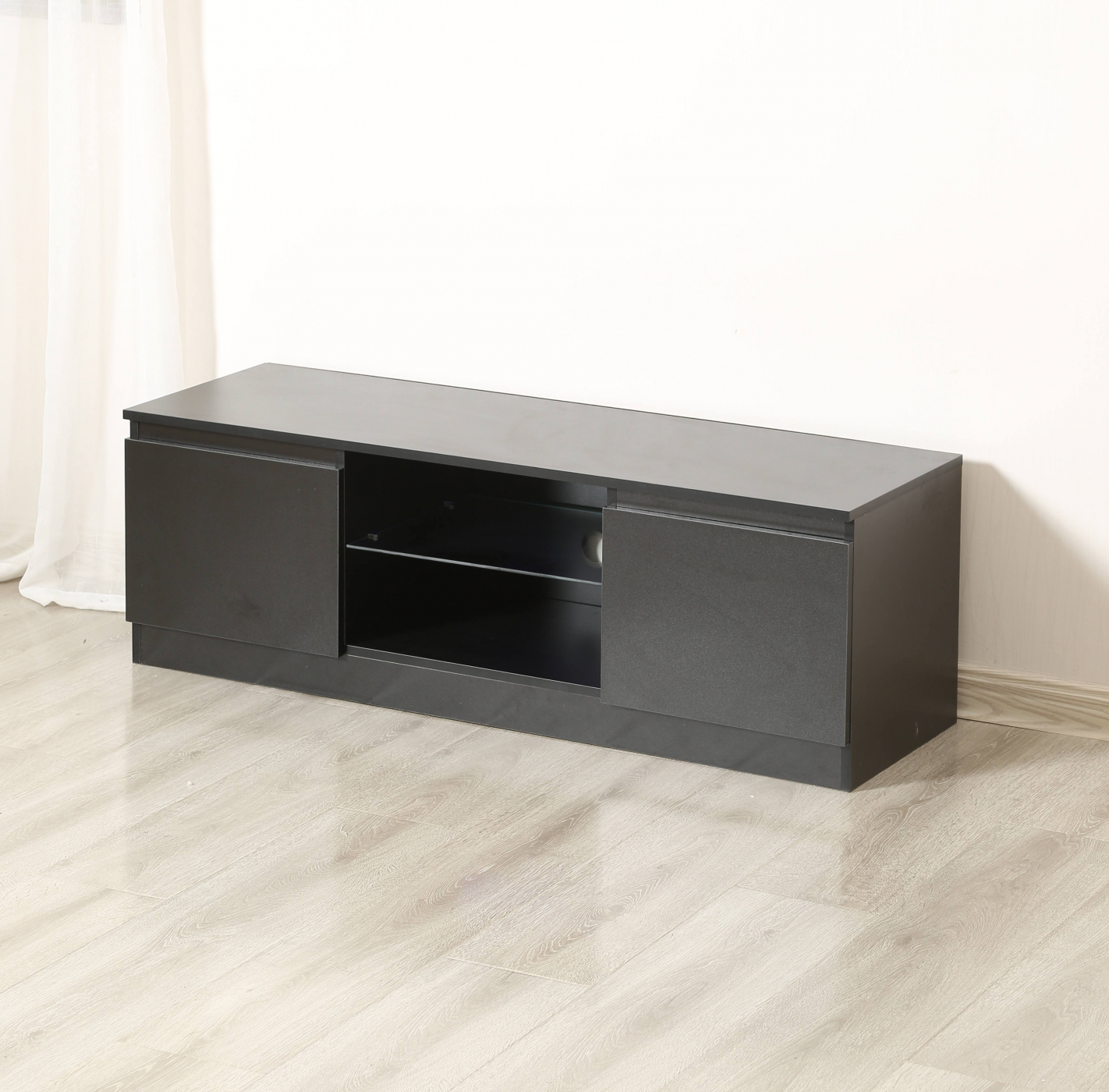 TV meubel dressoir - TV kast - 120 cm breed - zwart - VDD Stage TV meubel dressoir - TV kast - 120 cm breed - zwart - VDD Stage