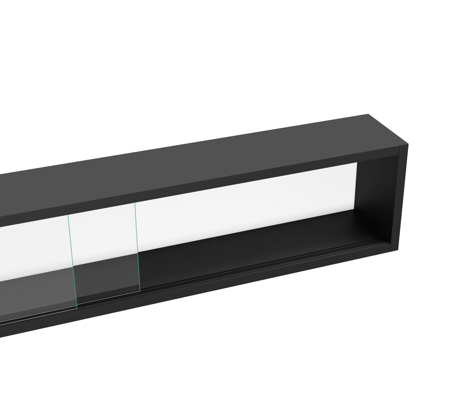 Vitrinekastje staande hangende wandvitrine - schuifdeuren - 95 x 18 x 12 cm - VDD Stage Vitrinekastje staande hangende wandvitrine - schuifdeuren - 95 x 18 x 12 cm - VDD Stage